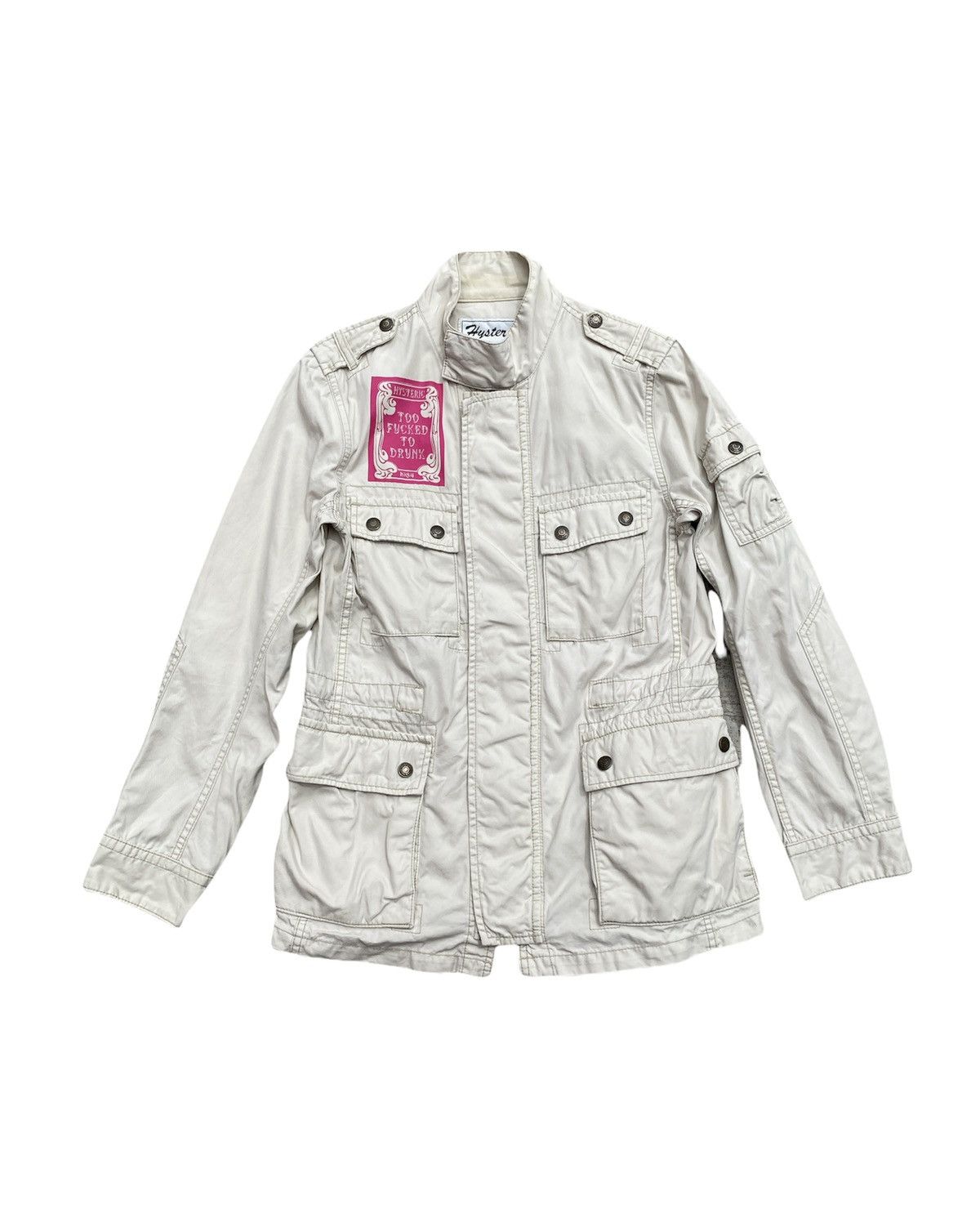 Hysteric Glamour × Japanese Brand 90’s Hysteric Glamour Too Fucked To Drunk Skull Parka Jacket Size US S / EU 44-46 / 1 - 2 Thumbnail