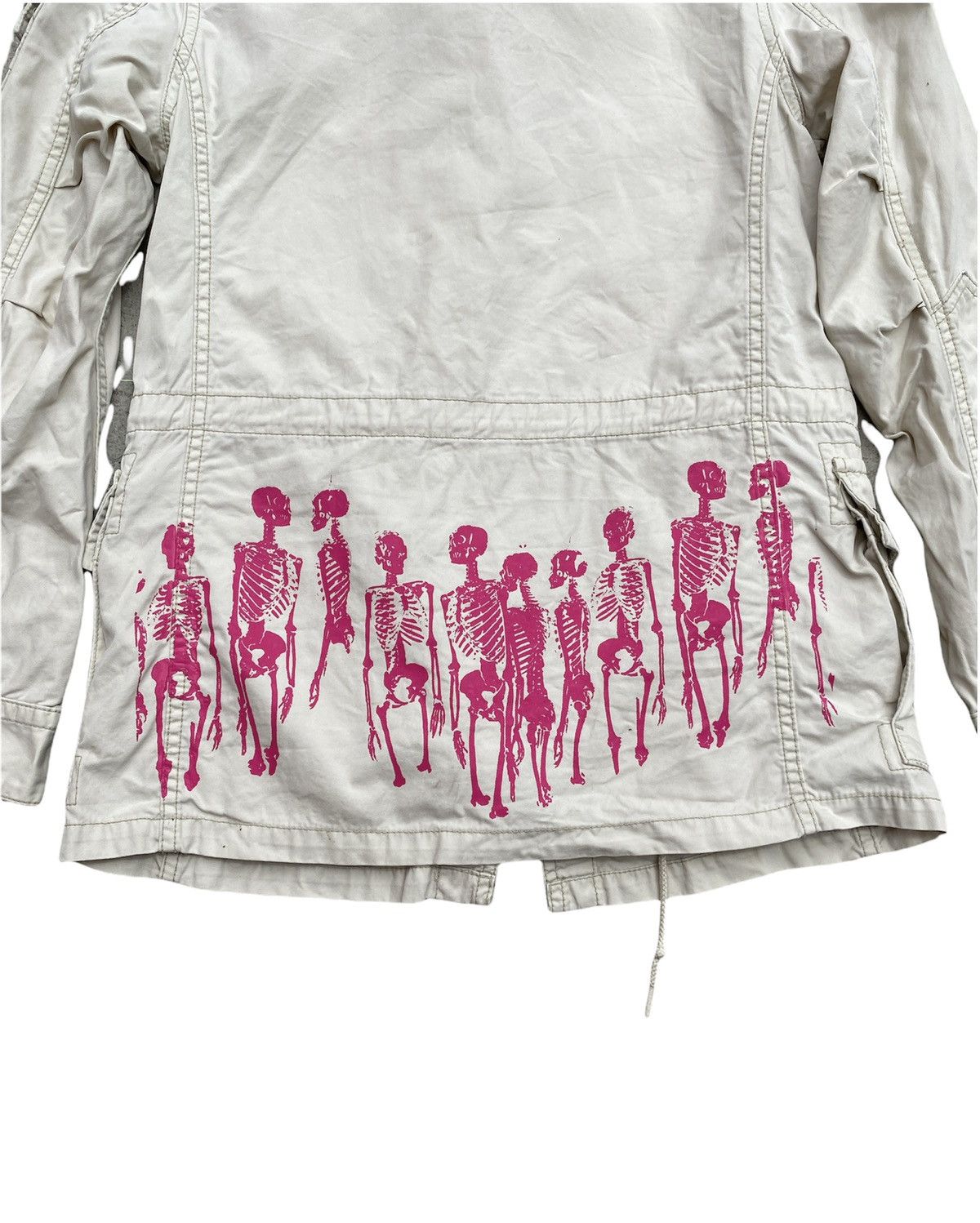 Hysteric Glamour × Japanese Brand 90’s Hysteric Glamour Too Fucked To Drunk Skull Parka Jacket Size US S / EU 44-46 / 1 - 7 Thumbnail