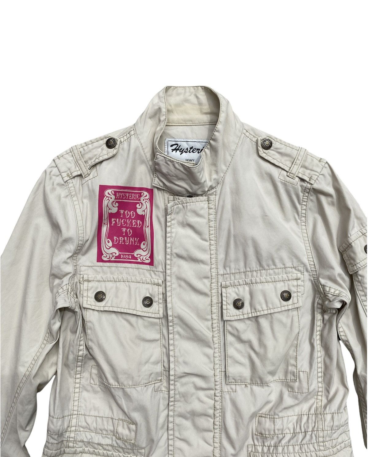 Hysteric Glamour × Japanese Brand 90’s Hysteric Glamour Too Fucked To Drunk Skull Parka Jacket Size US S / EU 44-46 / 1 - 5 Thumbnail
