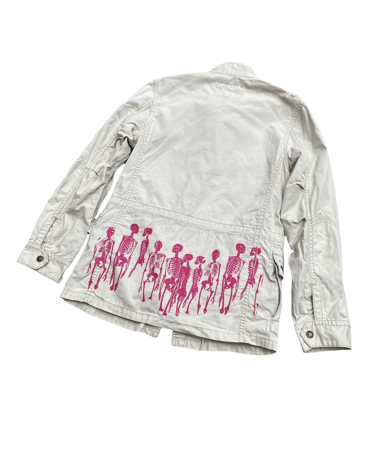 Hysteric Glamour × Japanese Brand 90’s Hysteric Glamour Too Fucked To Drunk Skull Parka Jacket Size US S / EU 44-46 / 1 - 4 Thumbnail