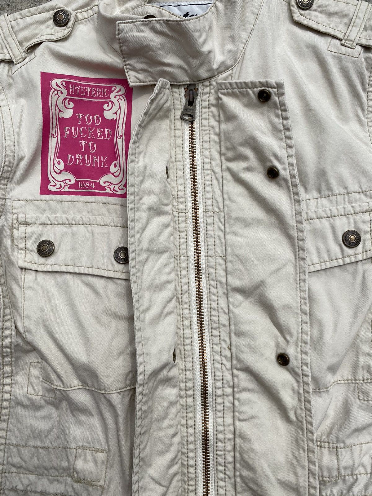 Hysteric Glamour × Japanese Brand 90’s Hysteric Glamour Too Fucked To Drunk Skull Parka Jacket Size US S / EU 44-46 / 1 - 10 Thumbnail