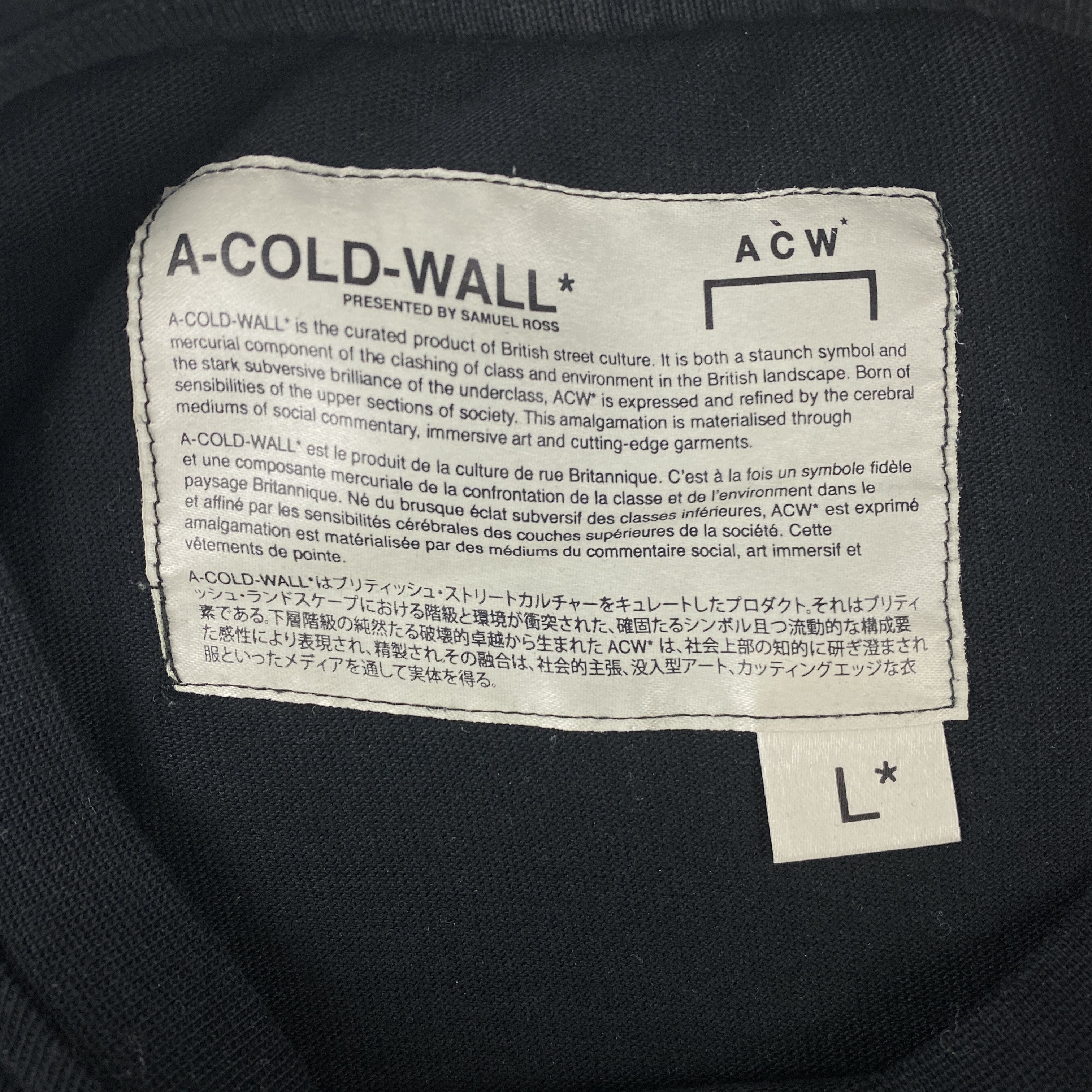 A-COLD-WALL* A-Cold-Wall Black Logo T-Shirt Size US L / EU 52-54 / 3 - 4 Thumbnail