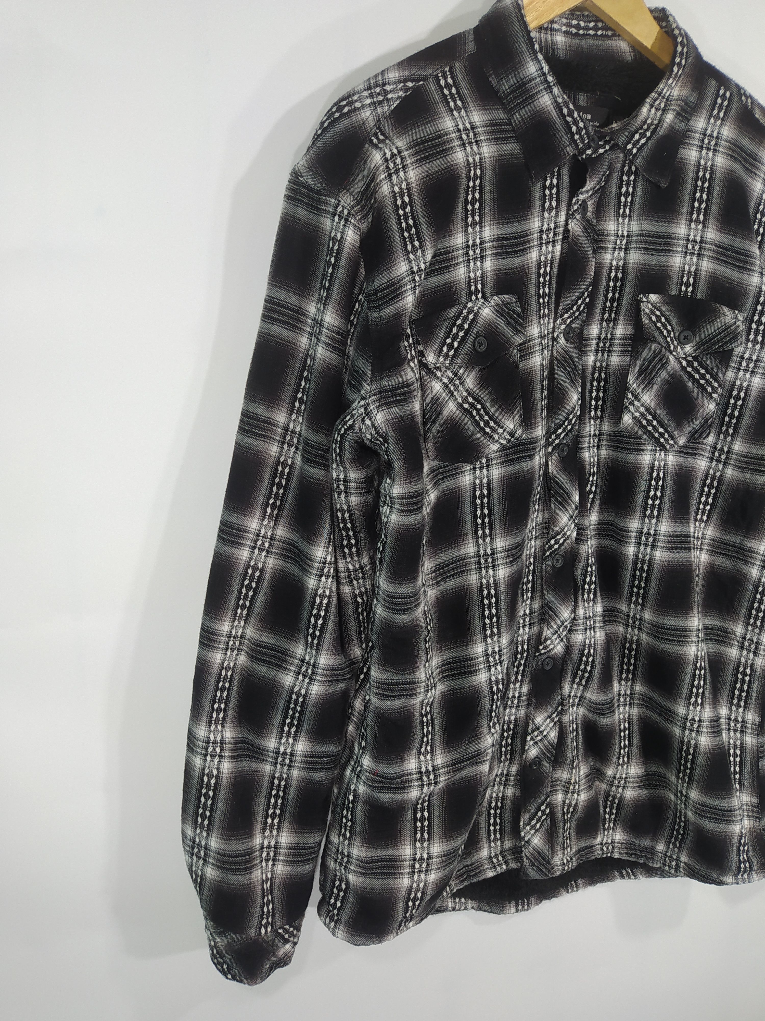 Flannel × Japanese Brand Thruxton Lining Fleece Shirt Button Up Flannel Size US M / EU 48-50 / 2 - 4 Thumbnail