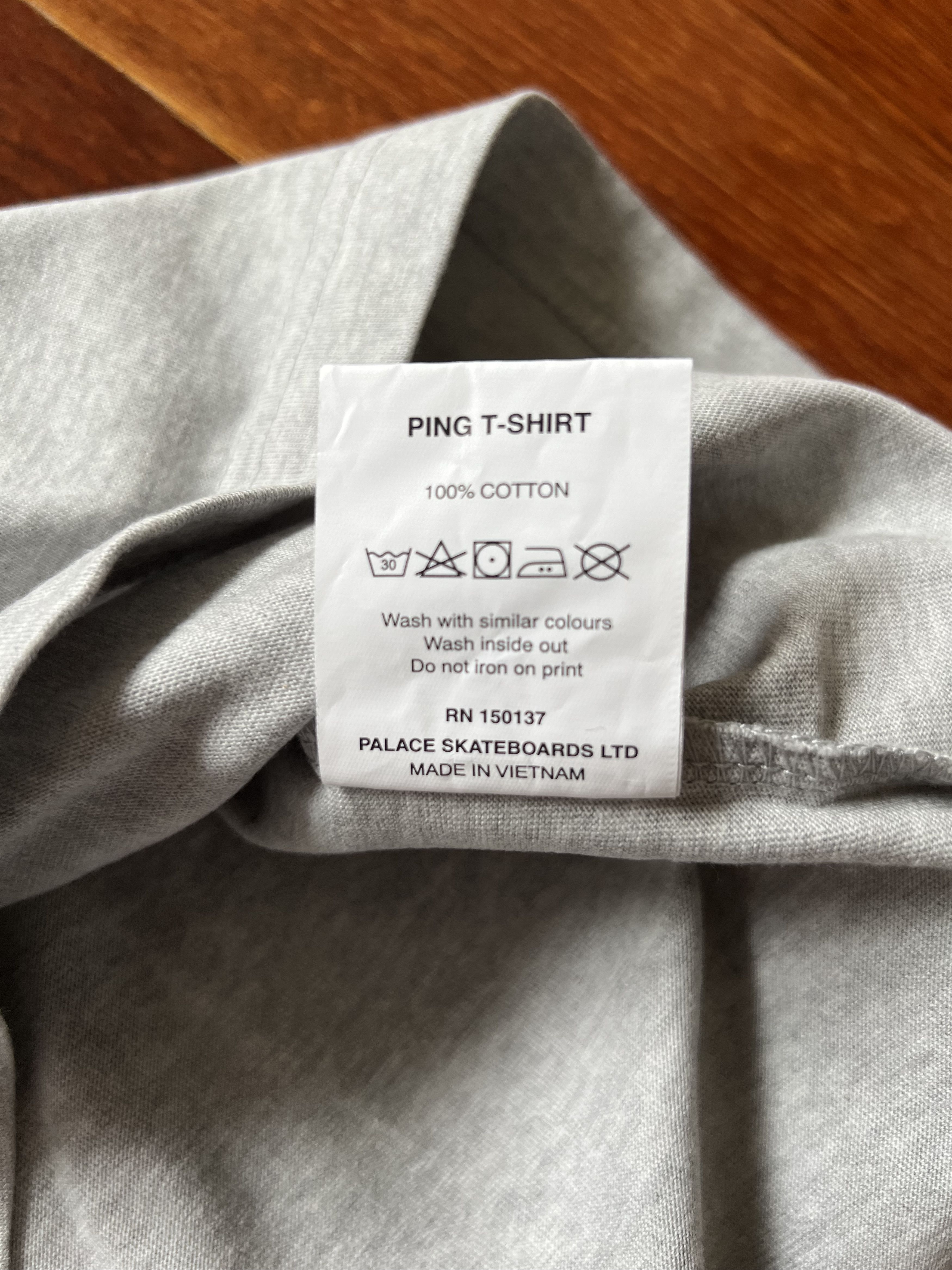 Palace 💚 2019 Palace Ping T-Shirt Grey Marl Large NEW Size US L / EU 52-54 / 3 - 10 Thumbnail