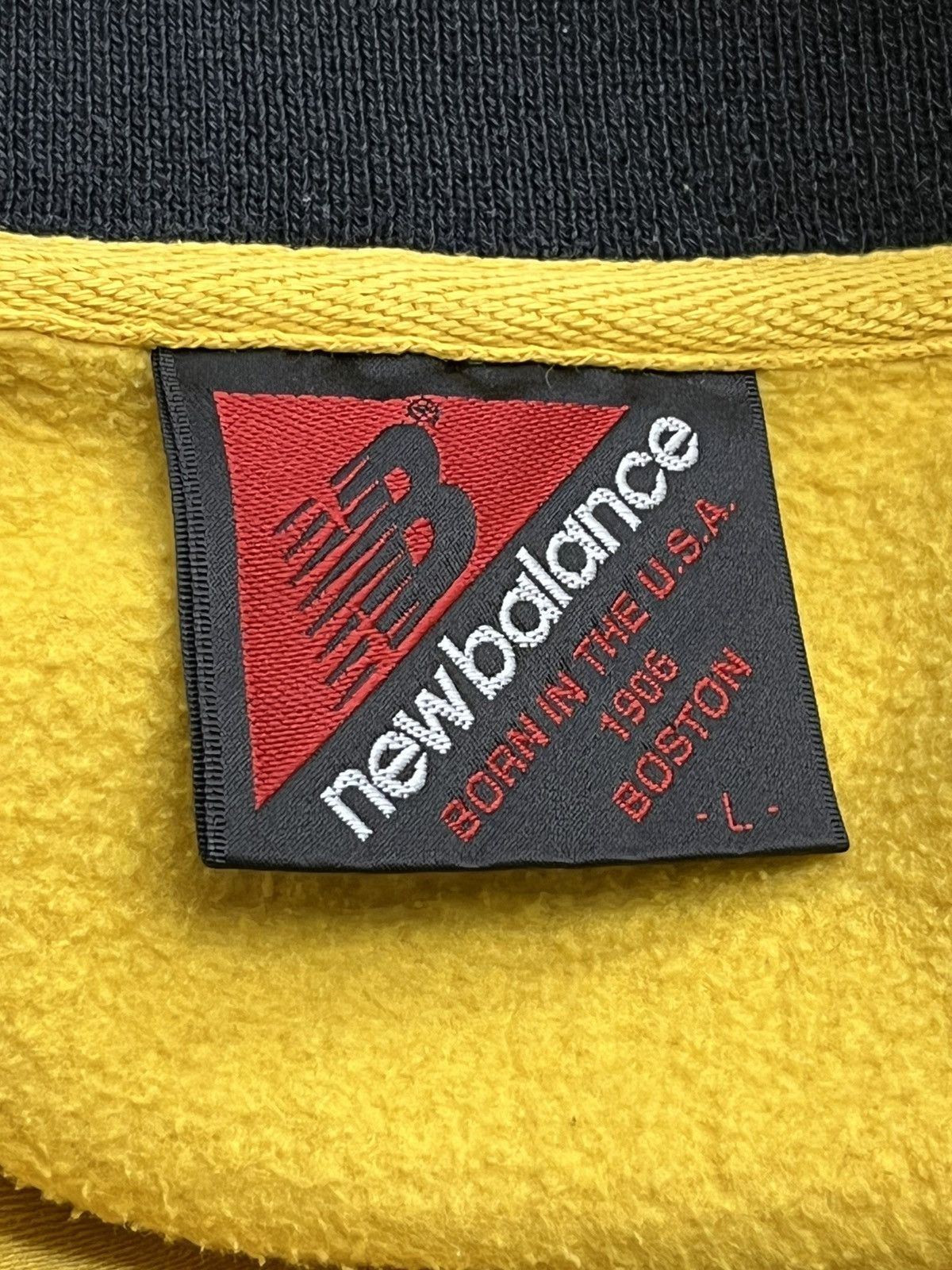 New Balance × Vintage Vintage 90’s NEW BALANCE Embroidery Logo Spellout Sweater Size US L / EU 52-54 / 3 - 6 Thumbnail