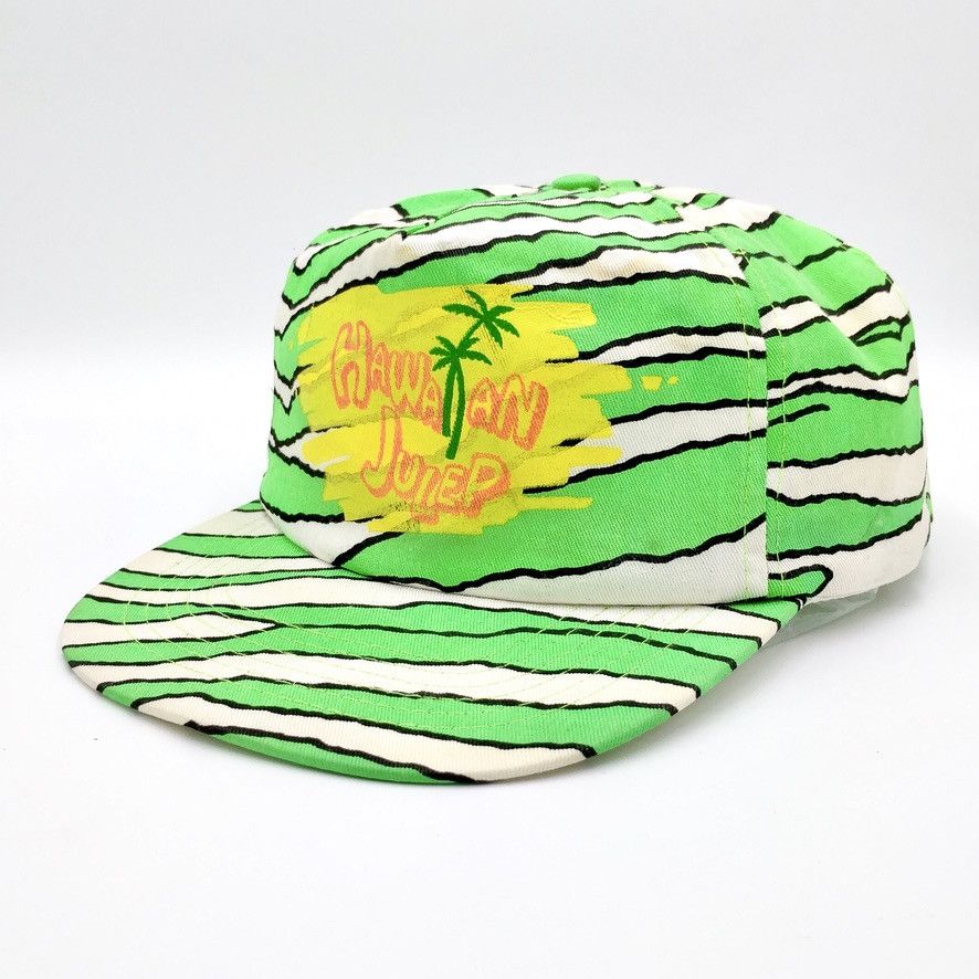 Vintage × Zubaz Vintage Hawaiian Julep Zubaz Snapback Trucker Hat Size ONE SIZE - 3 Thumbnail