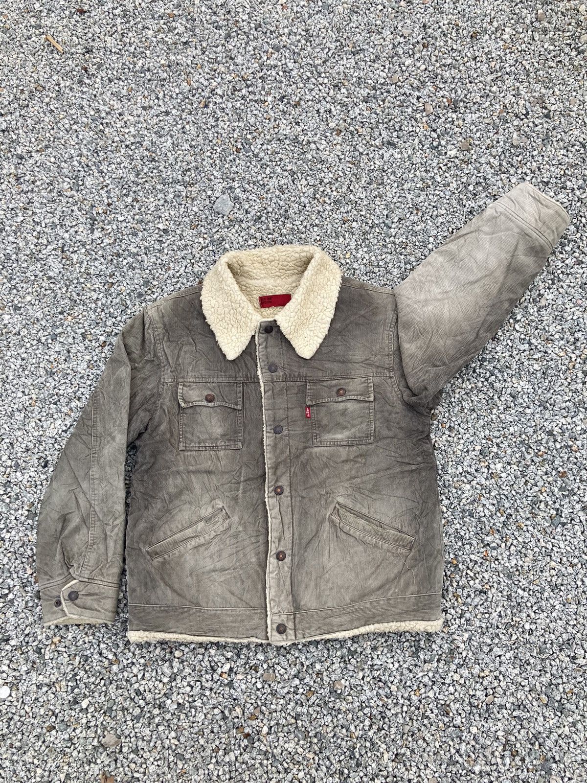 Levi's × Levi's Vintage Clothing DISTRESSED LEVI’S KUDROY SHERPA JACKET Size US M / EU 48-50 / 2 - 2 Thumbnail