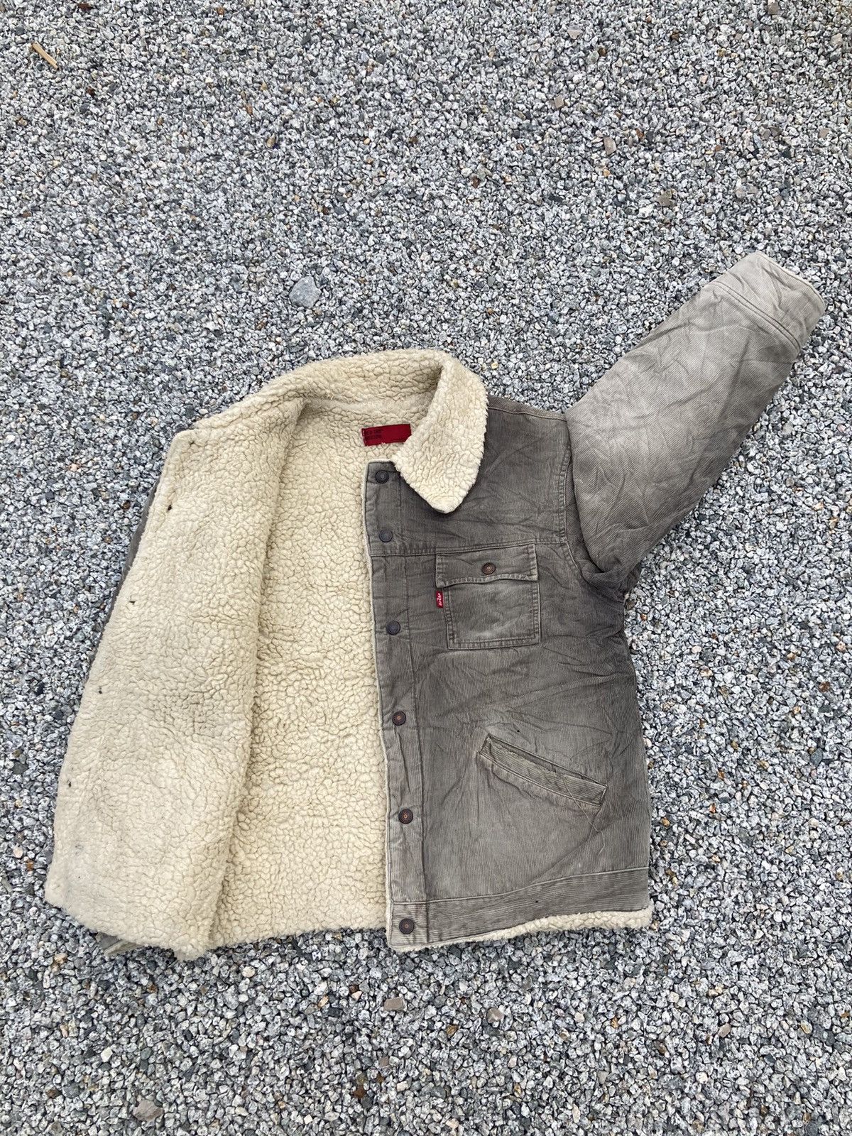 Levi's × Levi's Vintage Clothing DISTRESSED LEVI’S KUDROY SHERPA JACKET Size US M / EU 48-50 / 2 - 1 Thumbnail