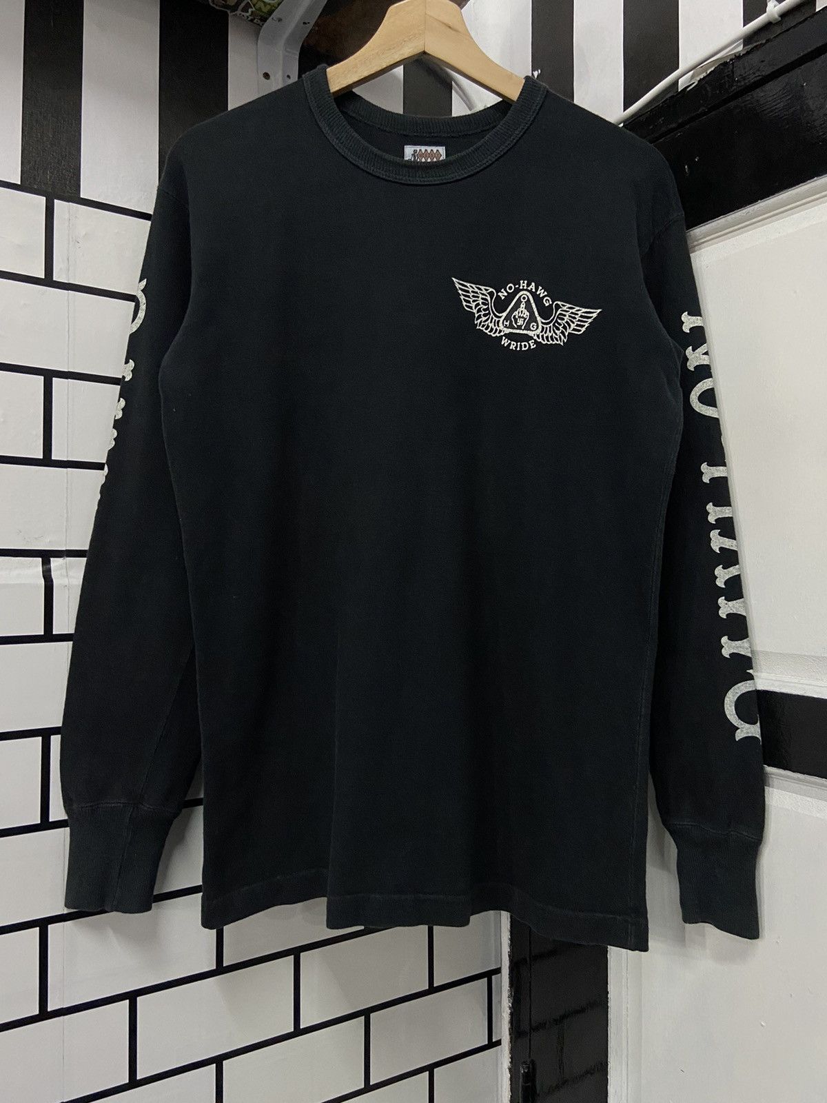 Japanese Brand × Seditionaries × Vintage Vintage WestRide Japan Seditionaries Fuck Nazi No Hawg Tee Size US M / EU 48-50 / 2 - 2 Thumbnail