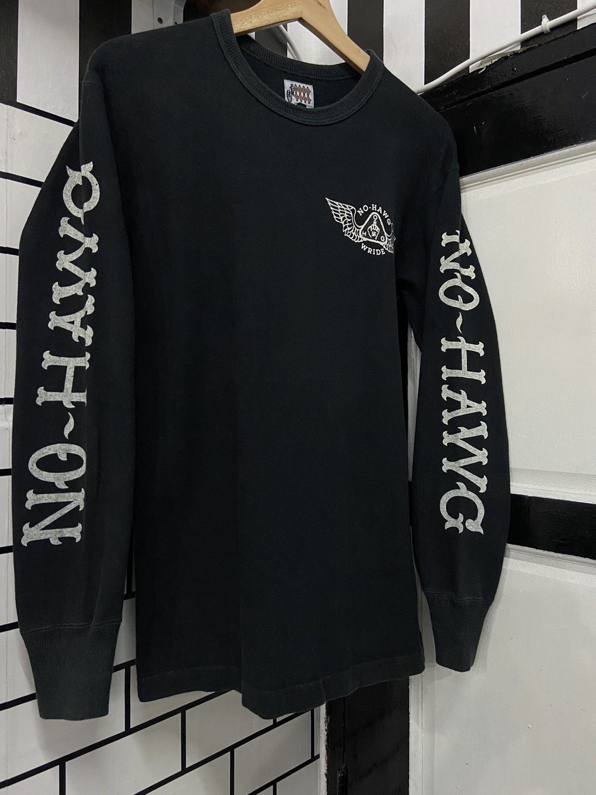 Japanese Brand × Seditionaries × Vintage Vintage WestRide Japan Seditionaries Fuck Nazi No Hawg Tee Size US M / EU 48-50 / 2 - 4 Thumbnail