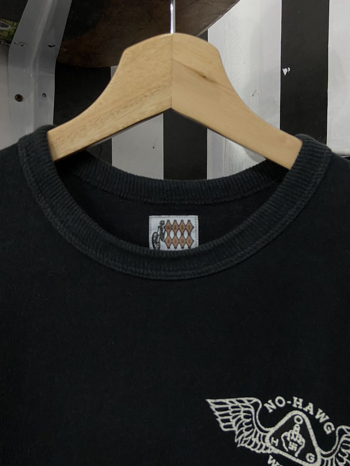 Japanese Brand × Seditionaries × Vintage Vintage WestRide Japan Seditionaries Fuck Nazi No Hawg Tee Size US M / EU 48-50 / 2 - 7 Thumbnail