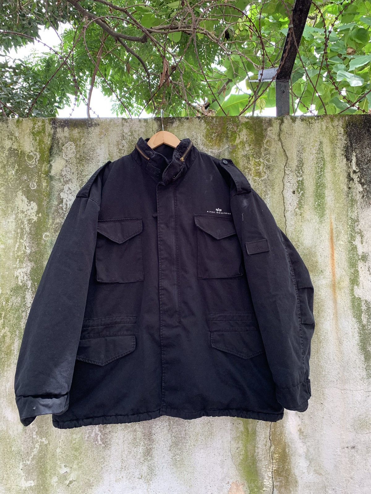 Alpha Industries × Vintage Alpha Industries Weather Heavy Jacket Military Style Size US XXL / EU 58 / 5 - 1 Thumbnail