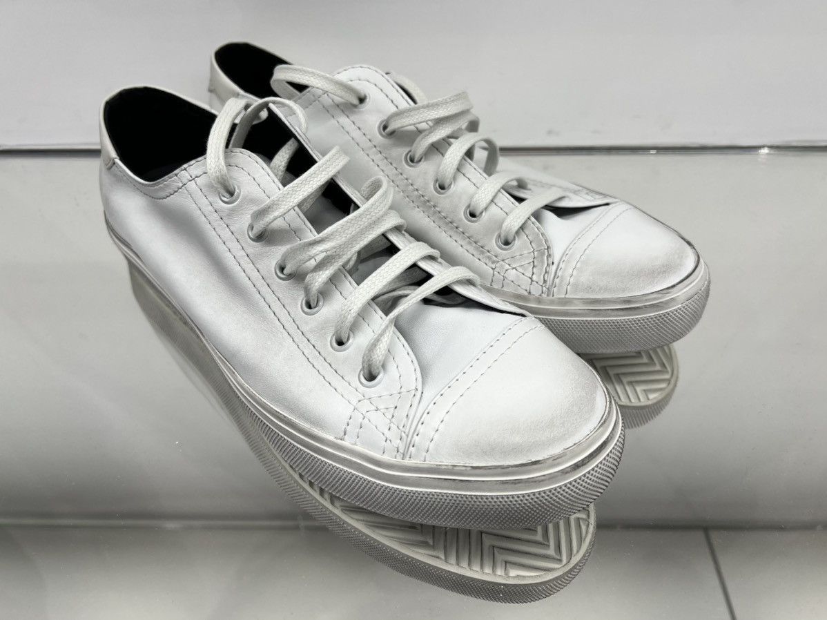 Saint Laurent Paris 19SS Distress Leather Bedford Low Sneakers (multiple sizes) Size US 9.5 / EU 42-43 - 2 Thumbnail