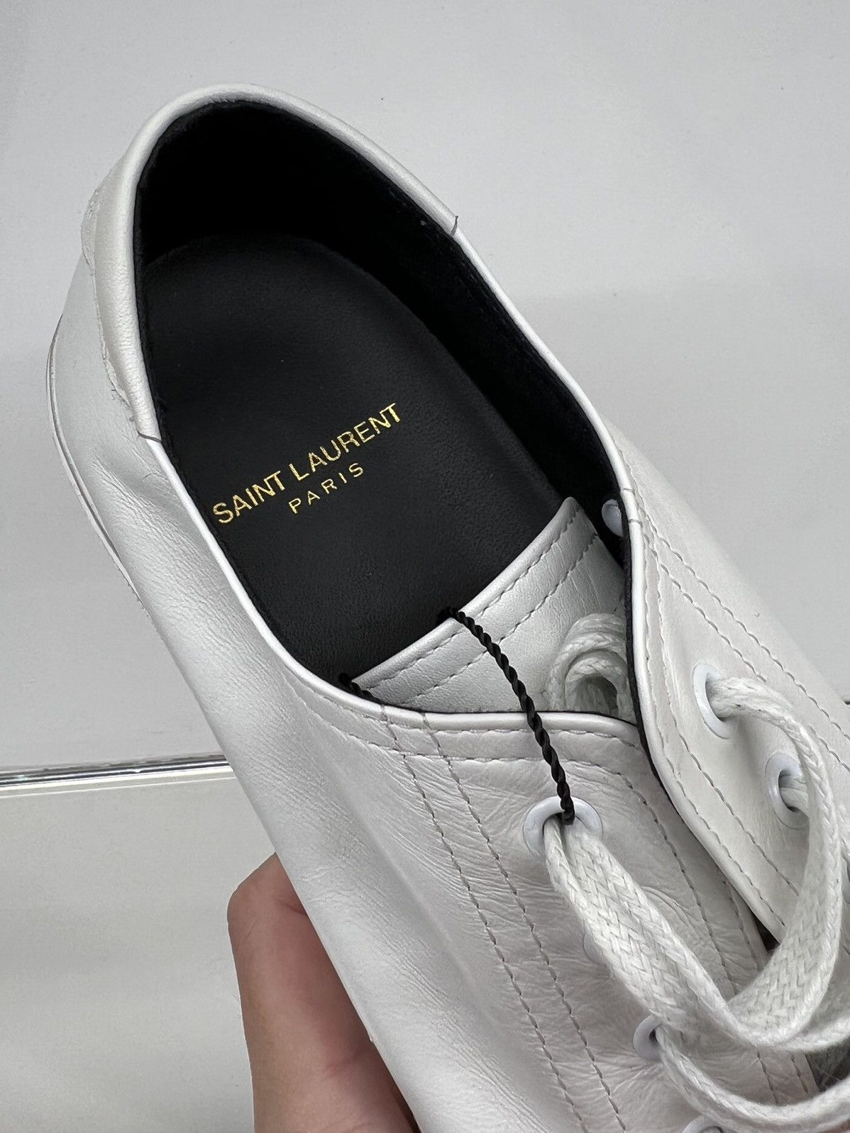 Saint Laurent Paris 19SS Distress Leather Bedford Low Sneakers (multiple sizes) Size US 9.5 / EU 42-43 - 7 Thumbnail