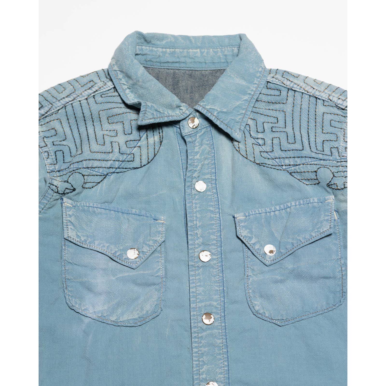 Kapital Kapital Japan Blue Denim Button Up shirt Size US S / EU 44-46 / 1 - 2 Thumbnail