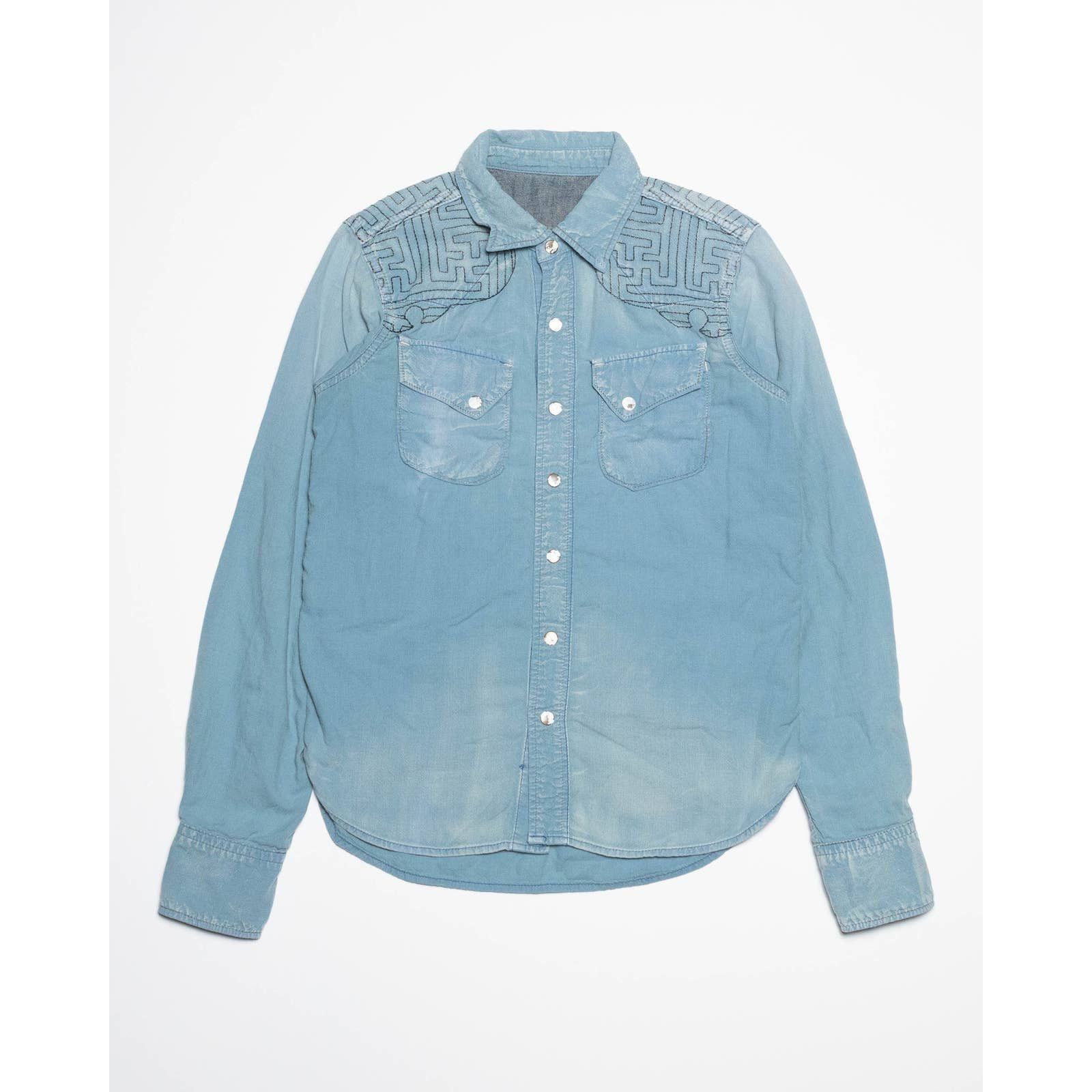 Kapital Kapital Japan Blue Denim Button Up shirt Size US S / EU 44-46 / 1 - 1 Thumbnail