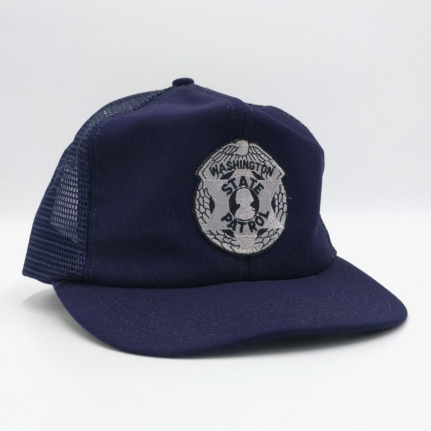 Vintage Vintage Washington State Patrol Snapback Trucker Mesh Hat Size ONE SIZE - 1 Thumbnail