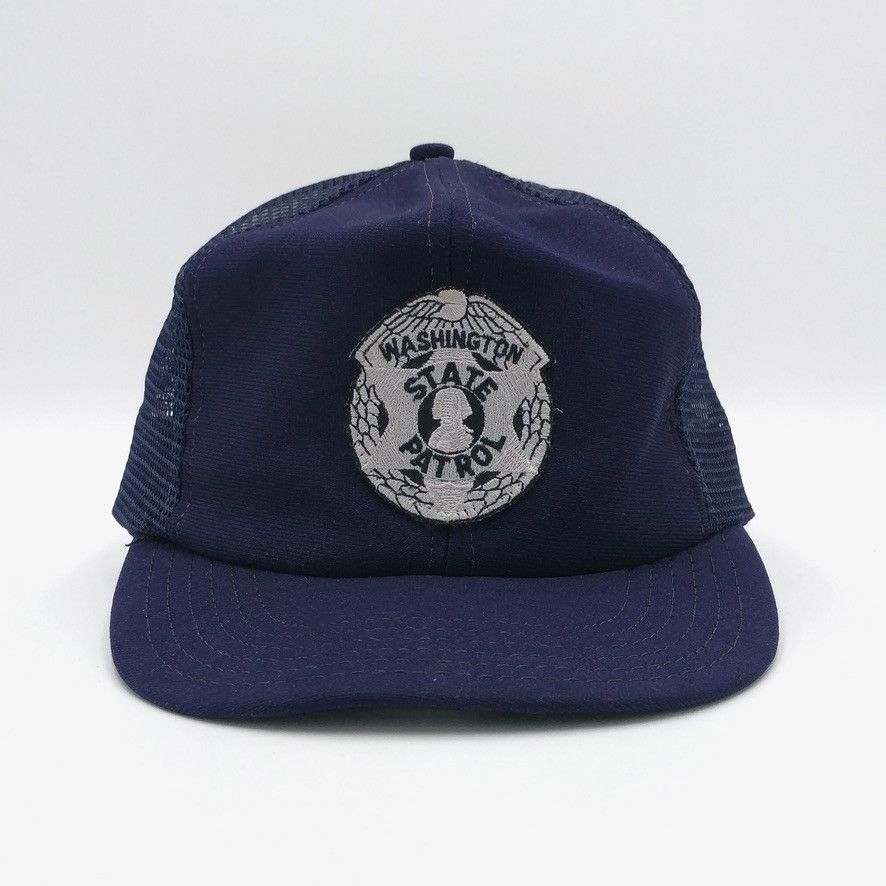 Vintage Vintage Washington State Patrol Snapback Trucker Mesh Hat Size ONE SIZE - 2 Thumbnail