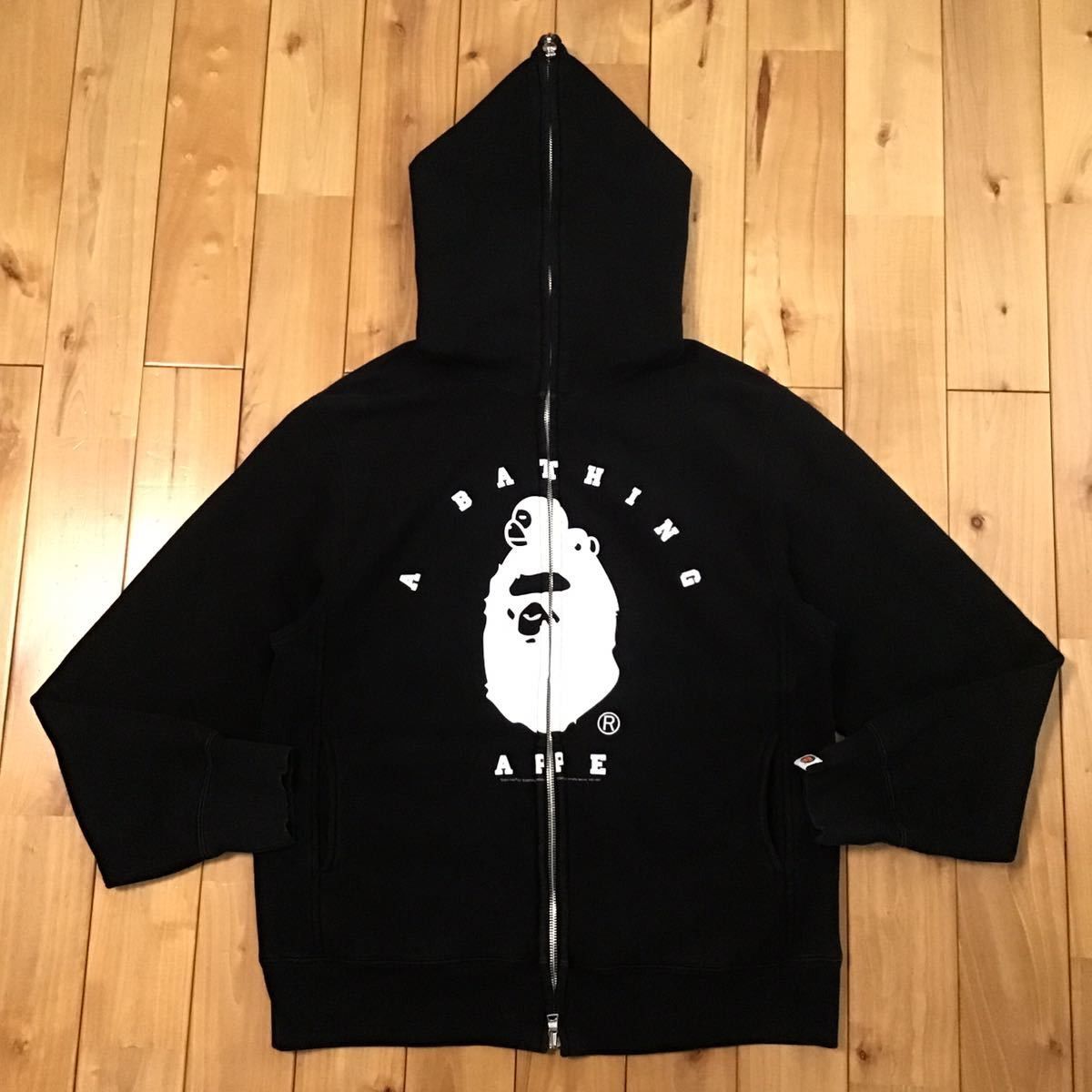 Bape × Nigo BAPE Ape HEAD milo college logo full zip hoodie ape NIGO ...