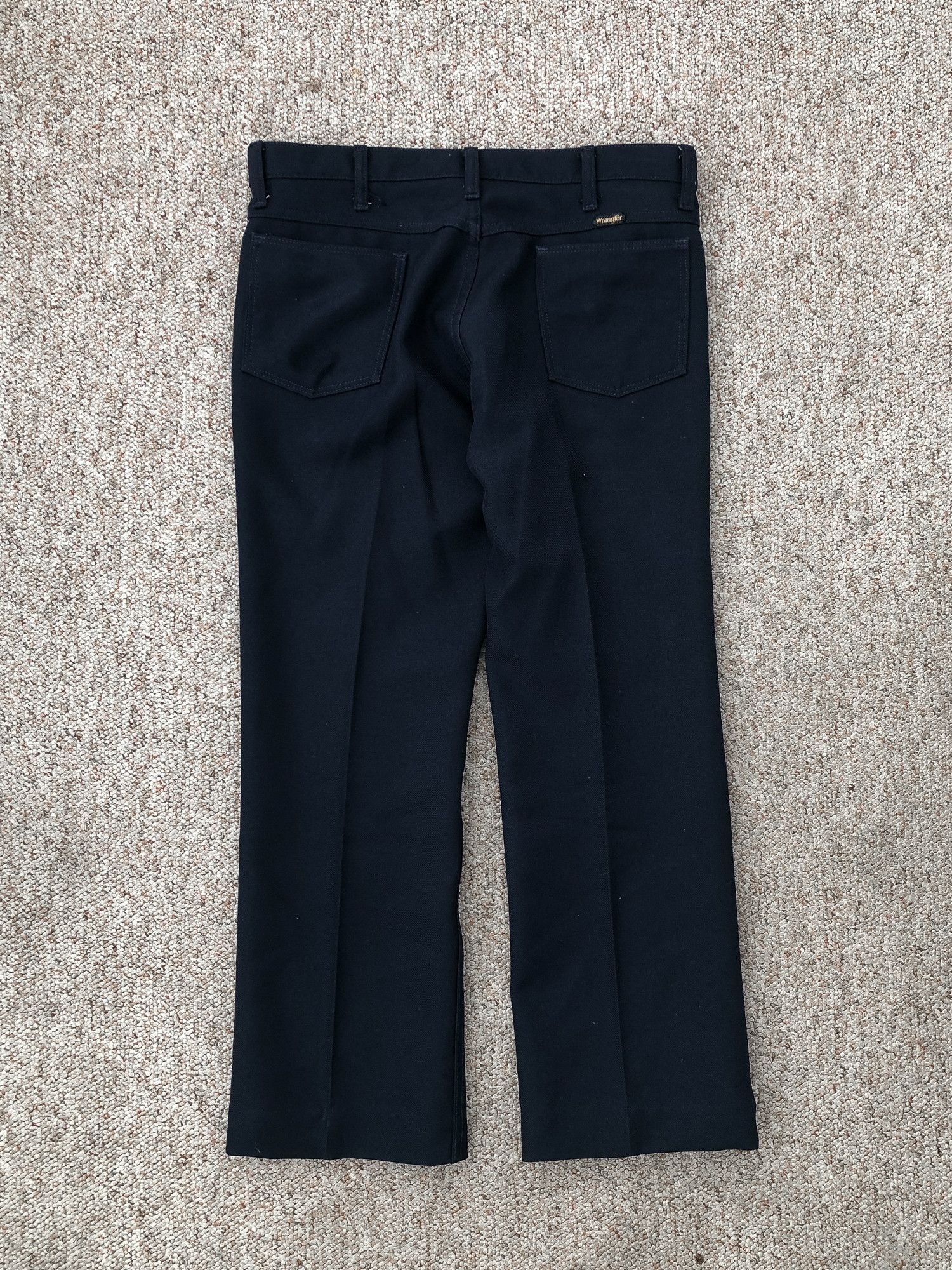 Other Vintage 90s Navy Wrangler Straight Cut Pleated Pants Size US 36 / EU 52 - 2 Thumbnail