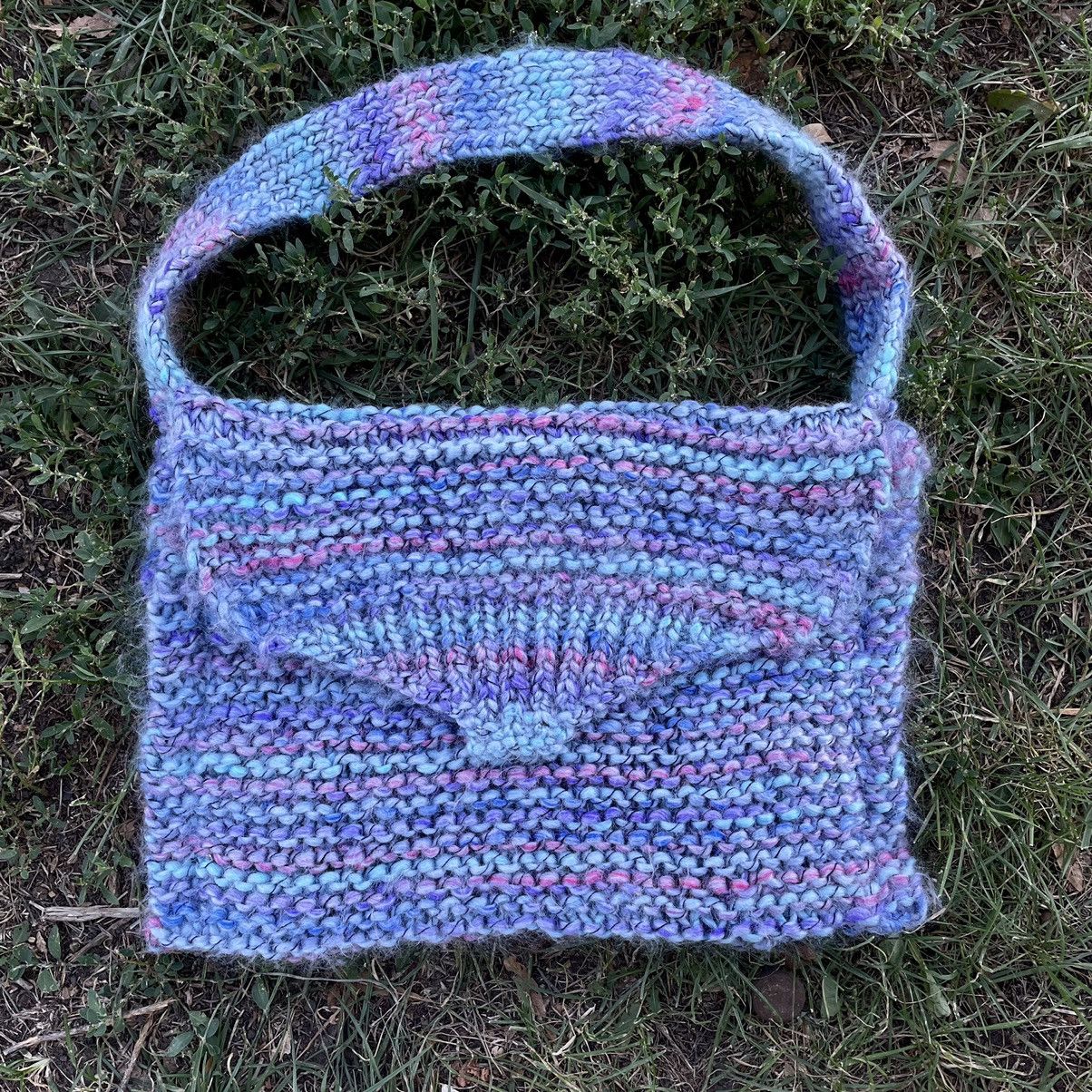 Vintage Vintage 90s Japanese Mohair Knit Teddy Bag Grunge Cropped OS Size ONE SIZE - 1 Thumbnail