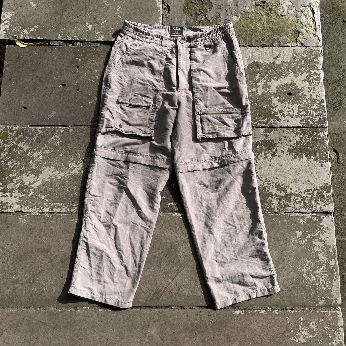 Vintage Vintage 90s Japanese Baggy Cargo Pants Streetwear Rave 34 Size US 34 / EU 50 - 1 Thumbnail