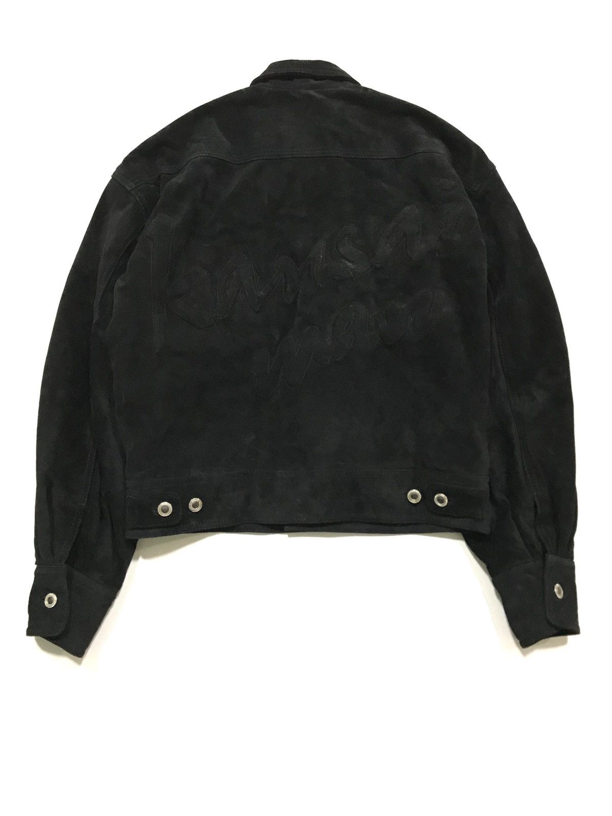Kansai Yamamoto Nishimura Yutaka Trucker Leather Jacket Size US M / EU 48-50 / 2 - 1 Thumbnail