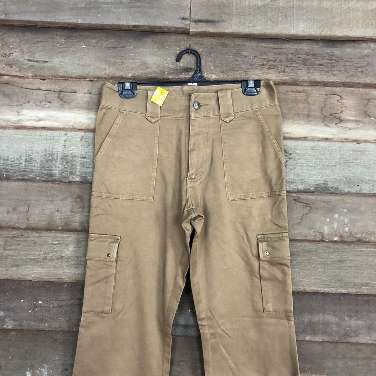 Japanese Brand Japan Brown Multipocket Tactical Cargo Pants#3433 Size US 27 - 2 Thumbnail