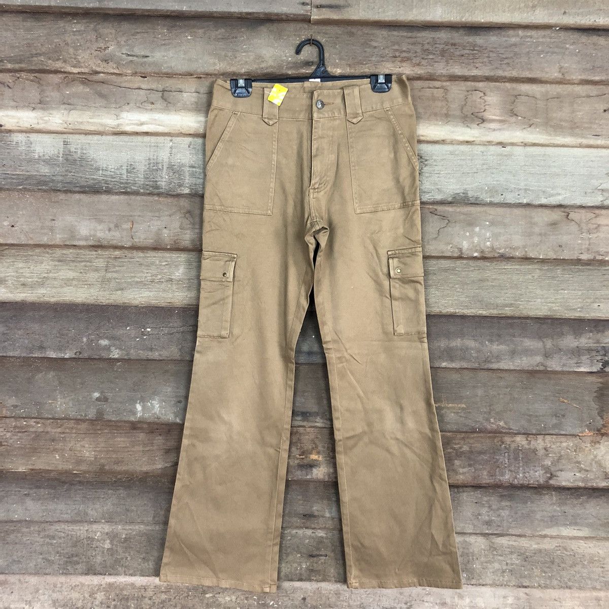 Japanese Brand Japan Brown Multipocket Tactical Cargo Pants#3433 Size US 27 - 1 Thumbnail