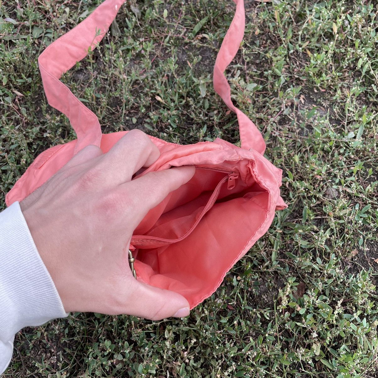 Vintage Vintage Y2K Pink Cotton Crossbody Shoulder Bag Techwear OS Size ONE SIZE - 4 Thumbnail
