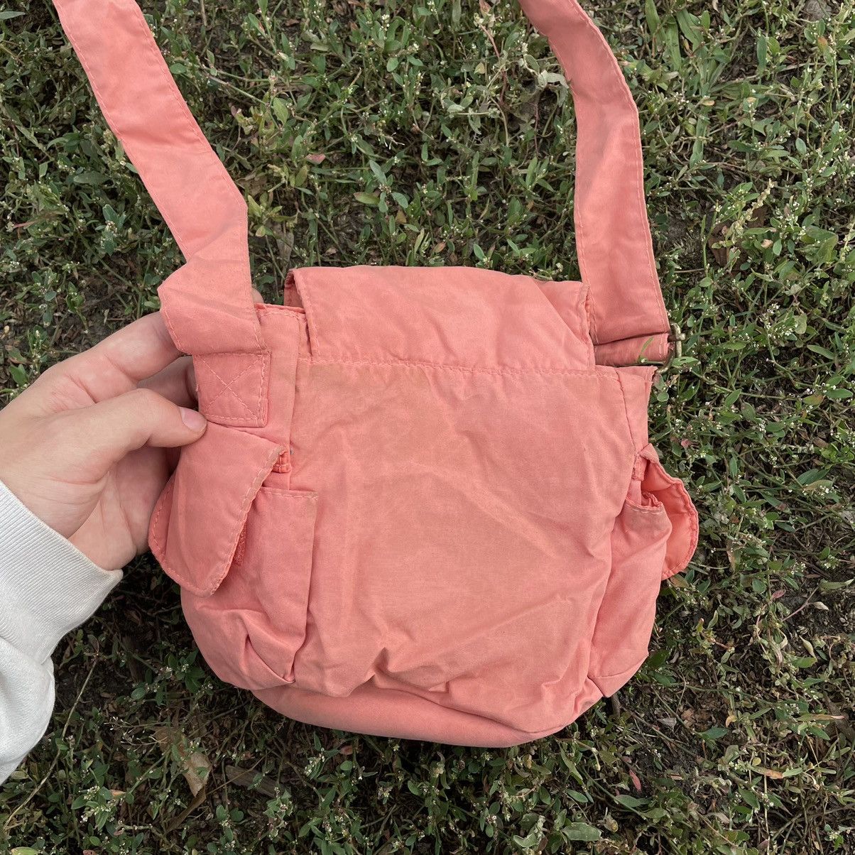 Vintage Vintage Y2K Pink Cotton Crossbody Shoulder Bag Techwear OS Size ONE SIZE - 7 Thumbnail