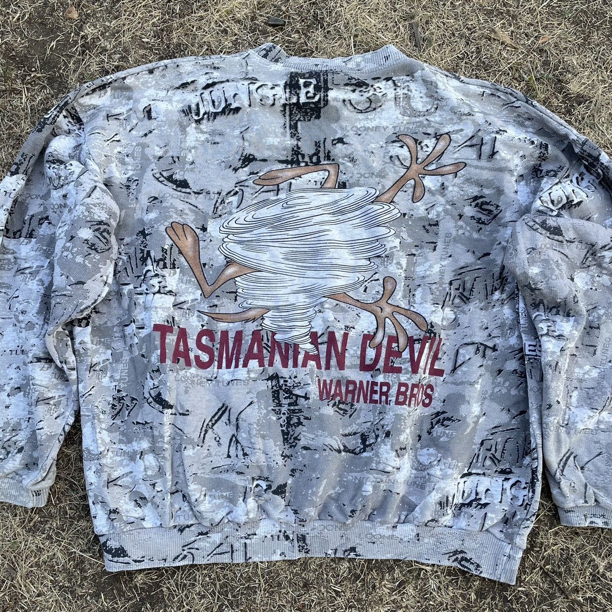 Hypebeast Vintage 90s Tasmanian Devil Warner Bros All Over Crewneck Size US XL / EU 56 / 4 - 7 Thumbnail