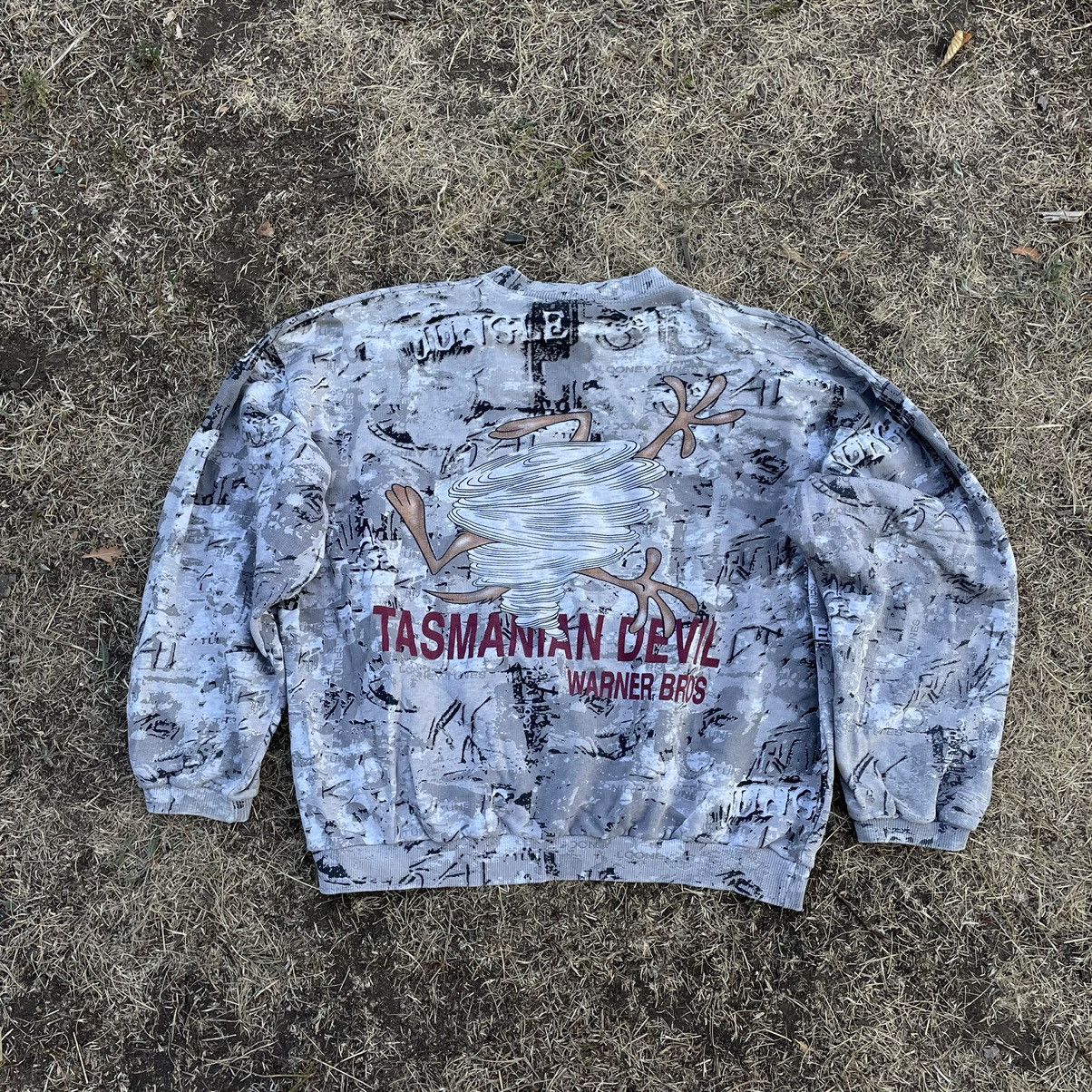 Hypebeast Vintage 90s Tasmanian Devil Warner Bros All Over Crewneck Size US XL / EU 56 / 4 - 6 Thumbnail