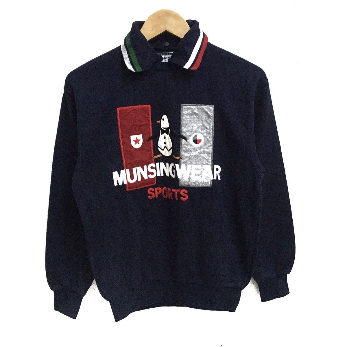 Grand Slam × Vintage MUNSINGWEAR GRANDSLAM Big Logo Embroidery Polos Sweatshirt Size US S / EU 44-46 / 1 - 1 Thumbnail