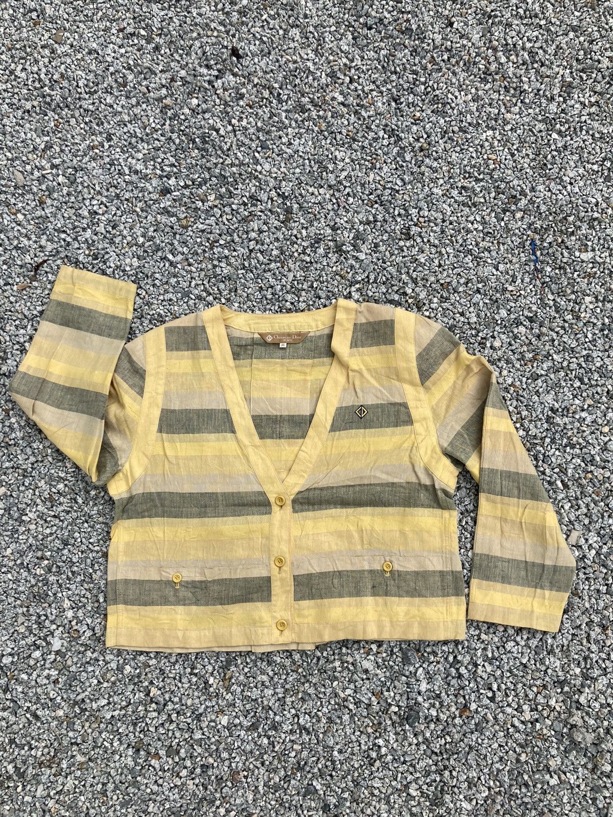 Christian Dior Monsieur Christian Dior Sports Striped Jacket Size M / US 6-8 / IT 42-44 - 1 Thumbnail