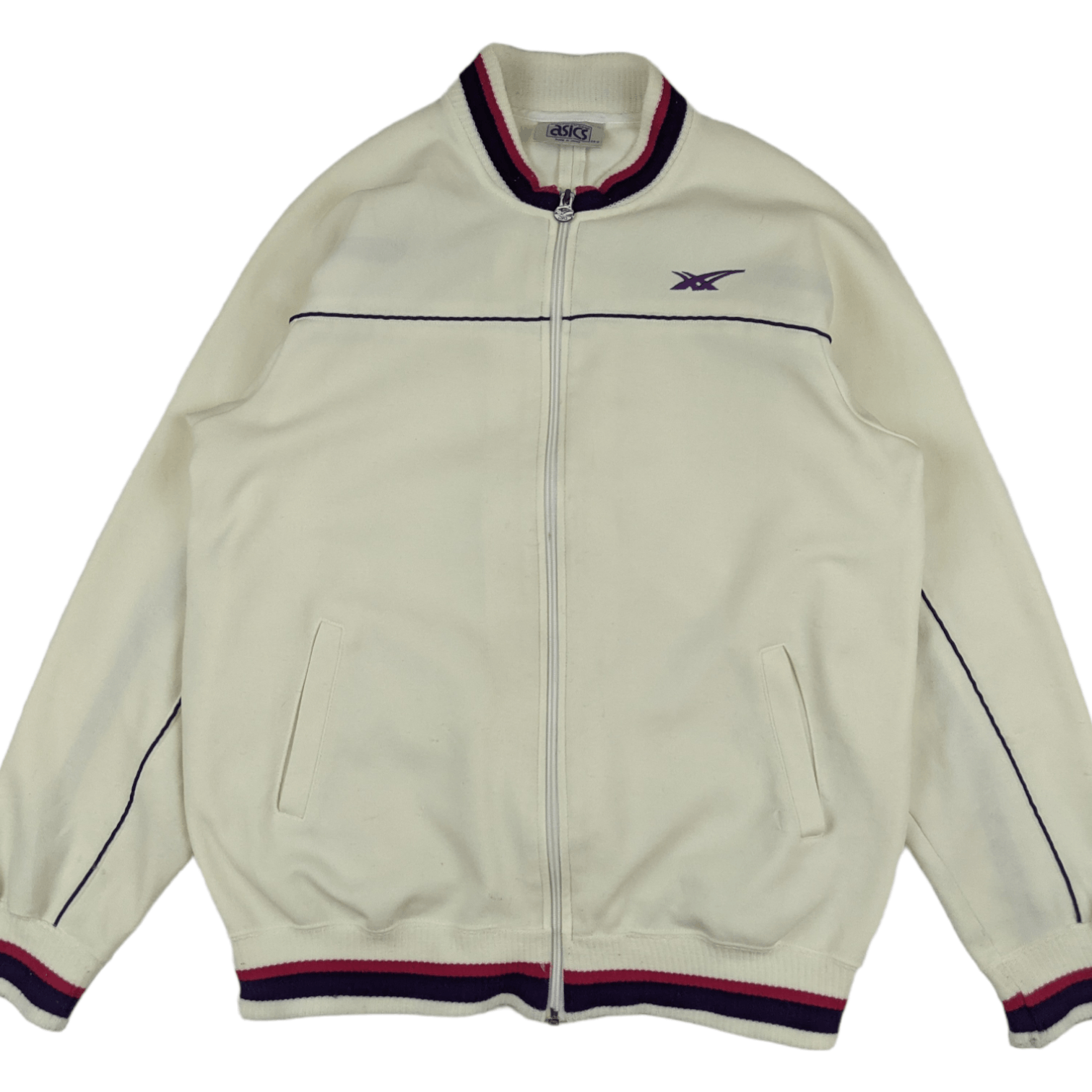 Asics Vintage ASICS Tracktop Tracksuit Training Jacket Size US M / EU 48-50 / 2 - 2 Thumbnail