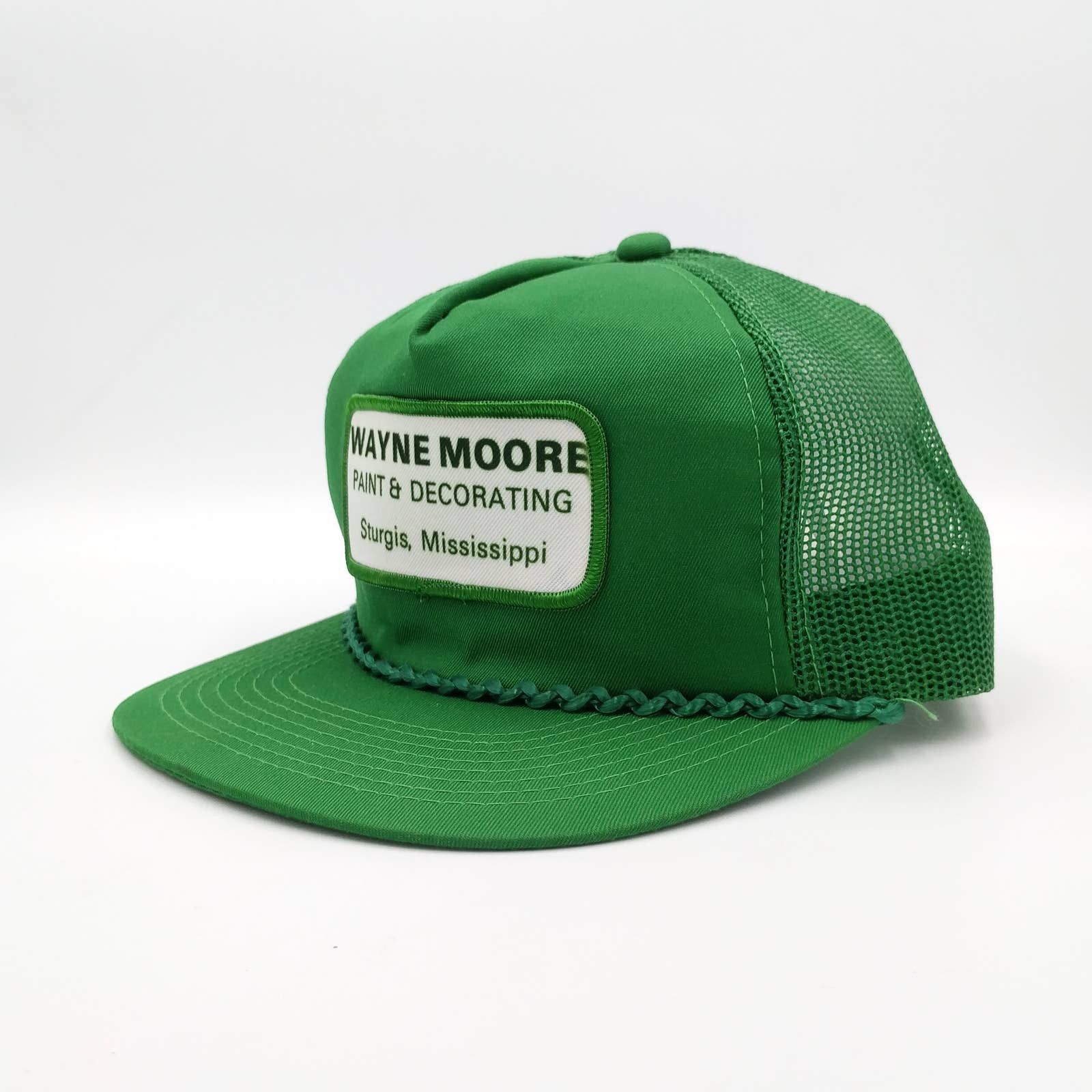Vintage Vintage Wayne Moore Paint Patch Snapback Trucker Hat Mesh Size ONE SIZE - 3 Thumbnail