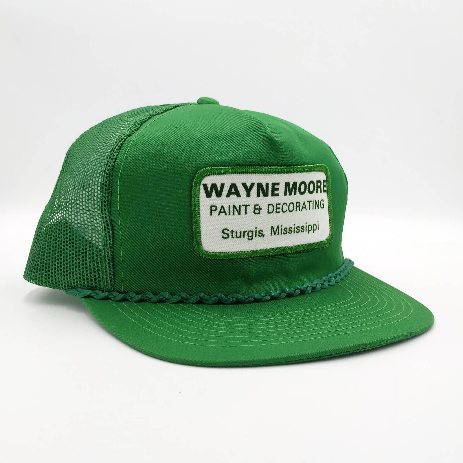 Vintage Vintage Wayne Moore Paint Patch Snapback Trucker Hat Mesh Size ONE SIZE - 1 Thumbnail