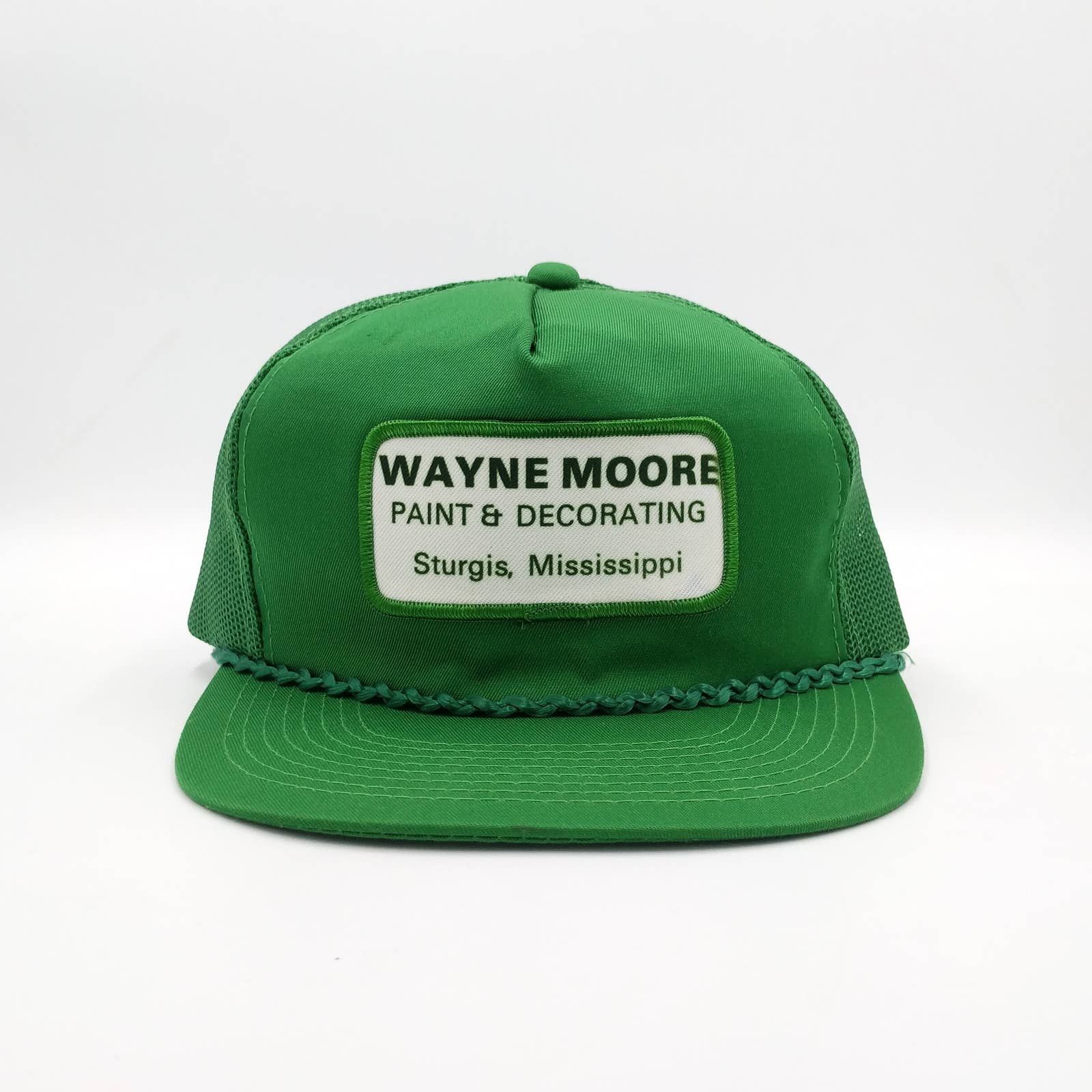 Vintage Vintage Wayne Moore Paint Patch Snapback Trucker Hat Mesh Size ONE SIZE - 2 Thumbnail
