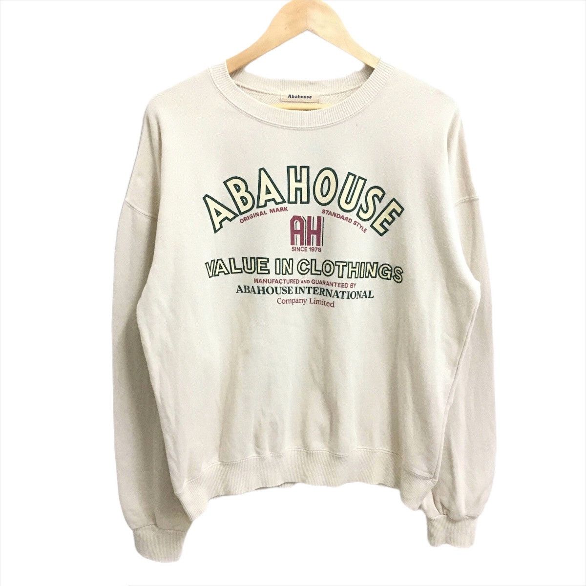 ABAHOUSE × Japanese Brand × Vintage Vintage ABAHOUSE Japanese Brand Big Logo Sweatshirt Pullover Size US L / EU 52-54 / 3 - 1 Thumbnail