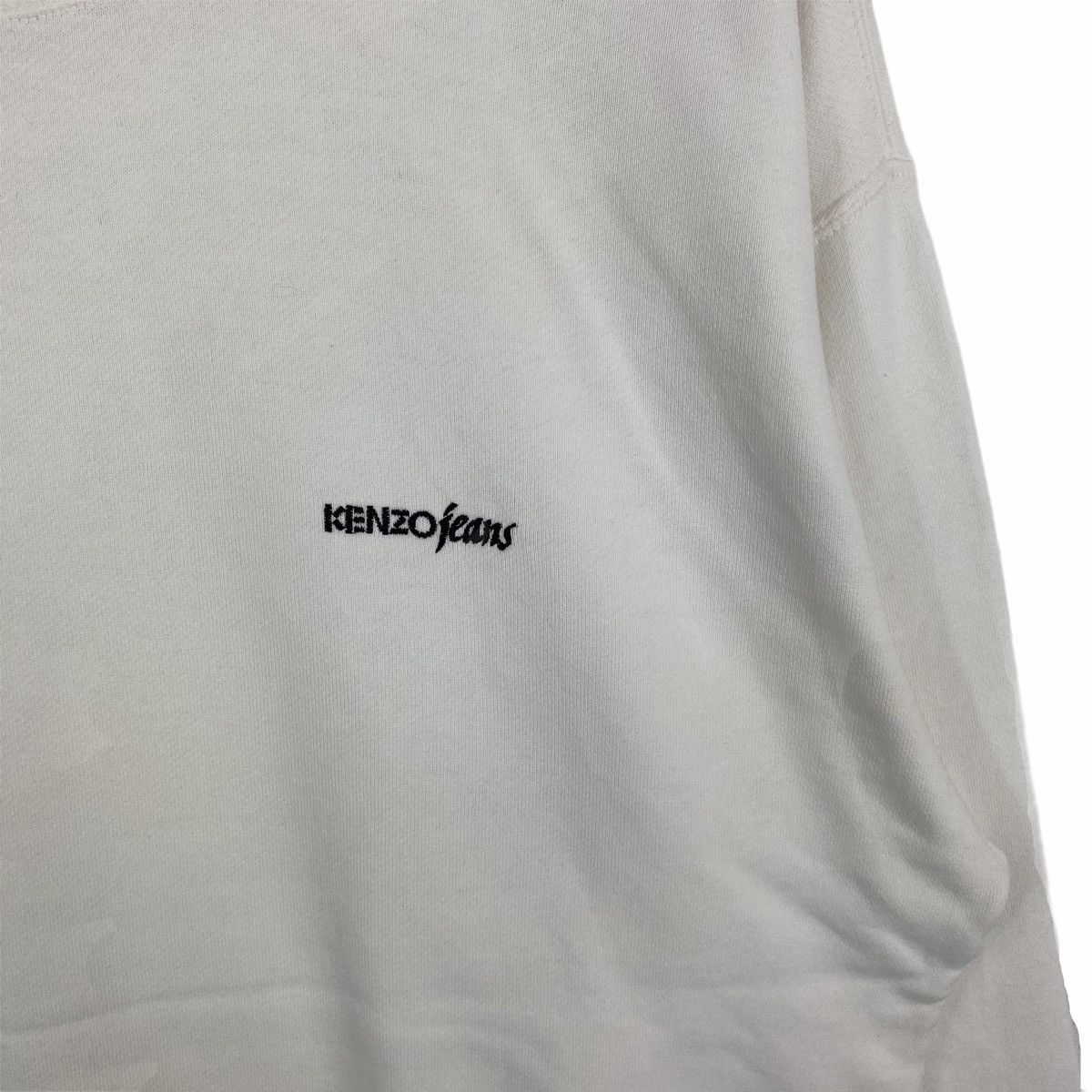 Kenzo × Vintage Vintage KENZO JEANS Big Logo Sweatshirt Pullover Size US L / EU 52-54 / 3 - 4 Thumbnail