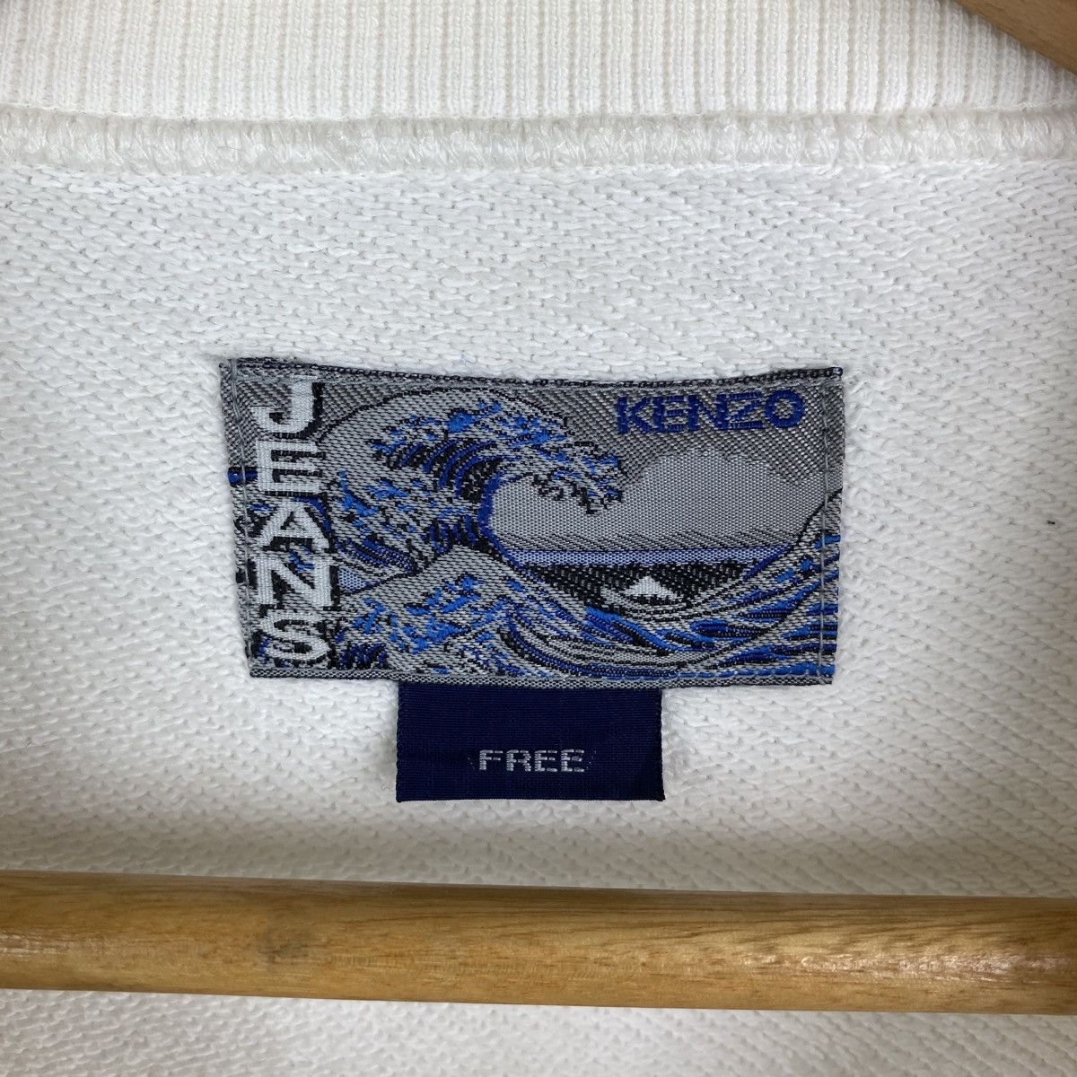 Kenzo × Vintage Vintage KENZO JEANS Big Logo Sweatshirt Pullover Size US L / EU 52-54 / 3 - 5 Thumbnail