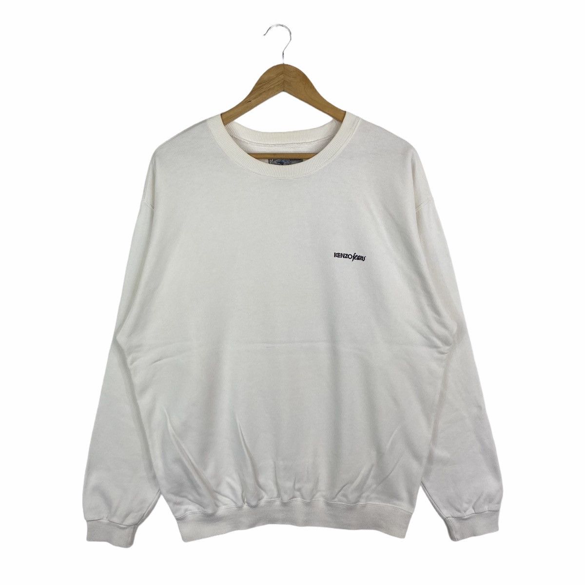 Kenzo × Vintage Vintage KENZO JEANS Big Logo Sweatshirt Pullover Size US L / EU 52-54 / 3 - 2 Thumbnail