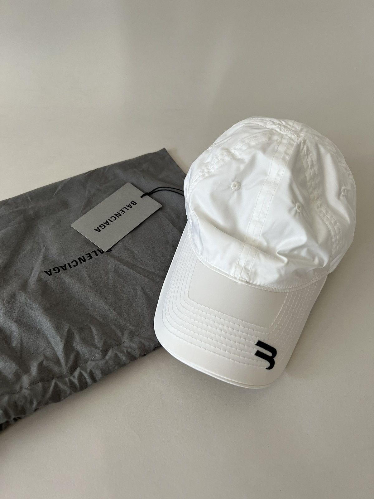 Balenciaga Balenciaga Nylon Logo Cap Size ONE SIZE - 3 Thumbnail
