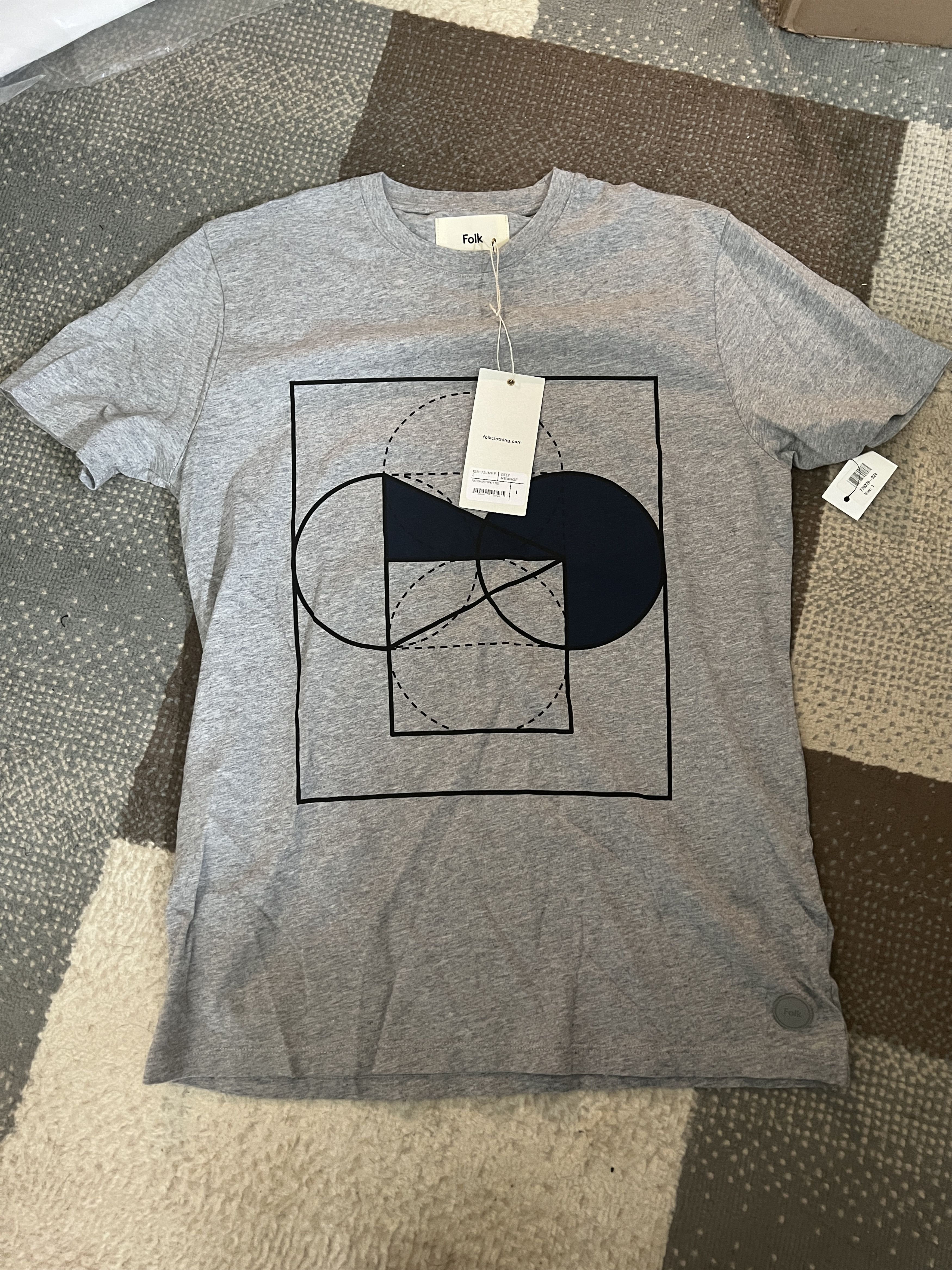 Folk FOLK PRINTED COTTON-JERSY T-SHIRT Size US S / EU 44-46 / 1 - 1 Thumbnail