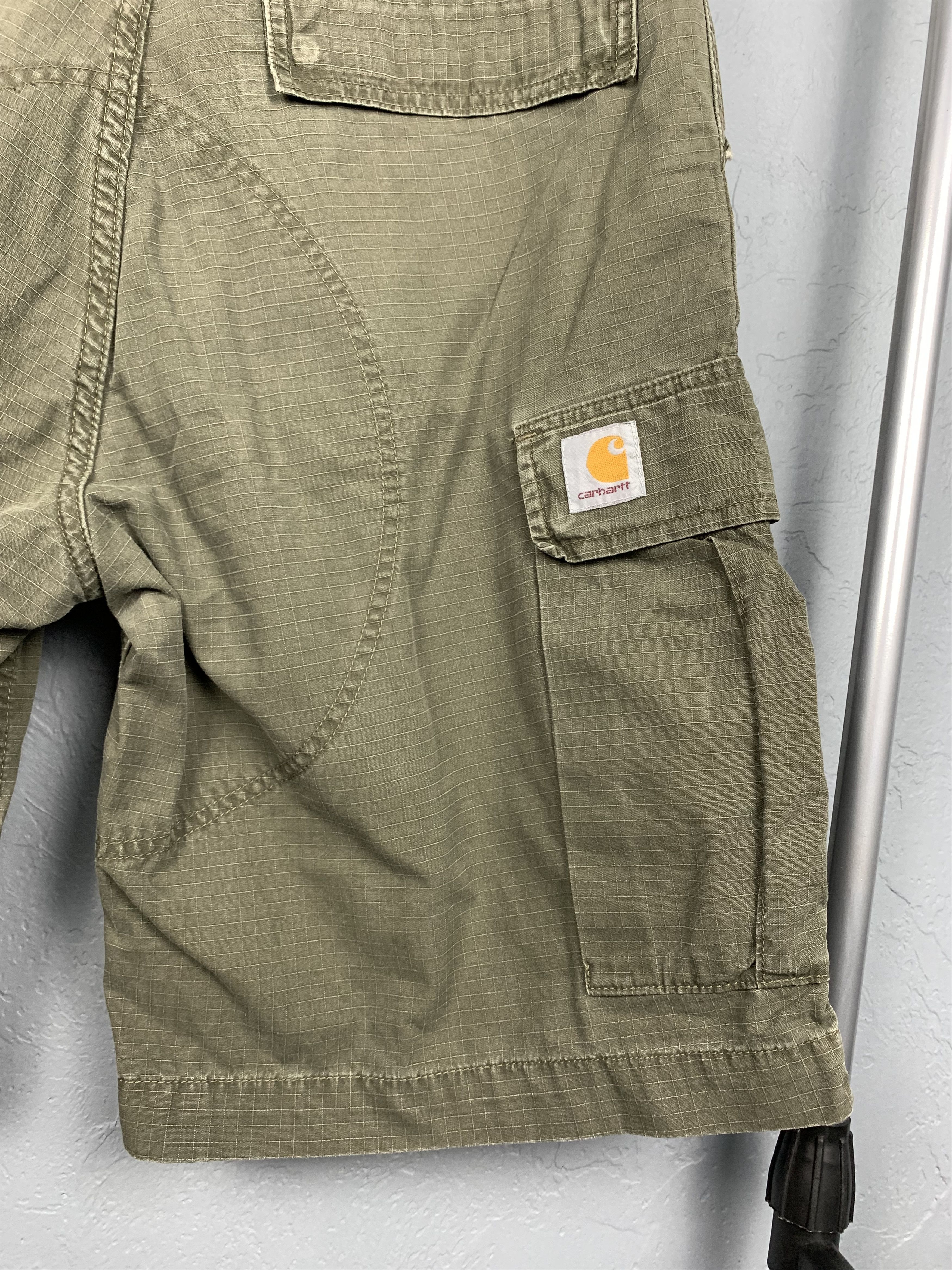 Carhartt × Carhartt Wip × Vintage Vintage Carhartt Cargo Bermuda Shorts Size US 31 - 2 Thumbnail