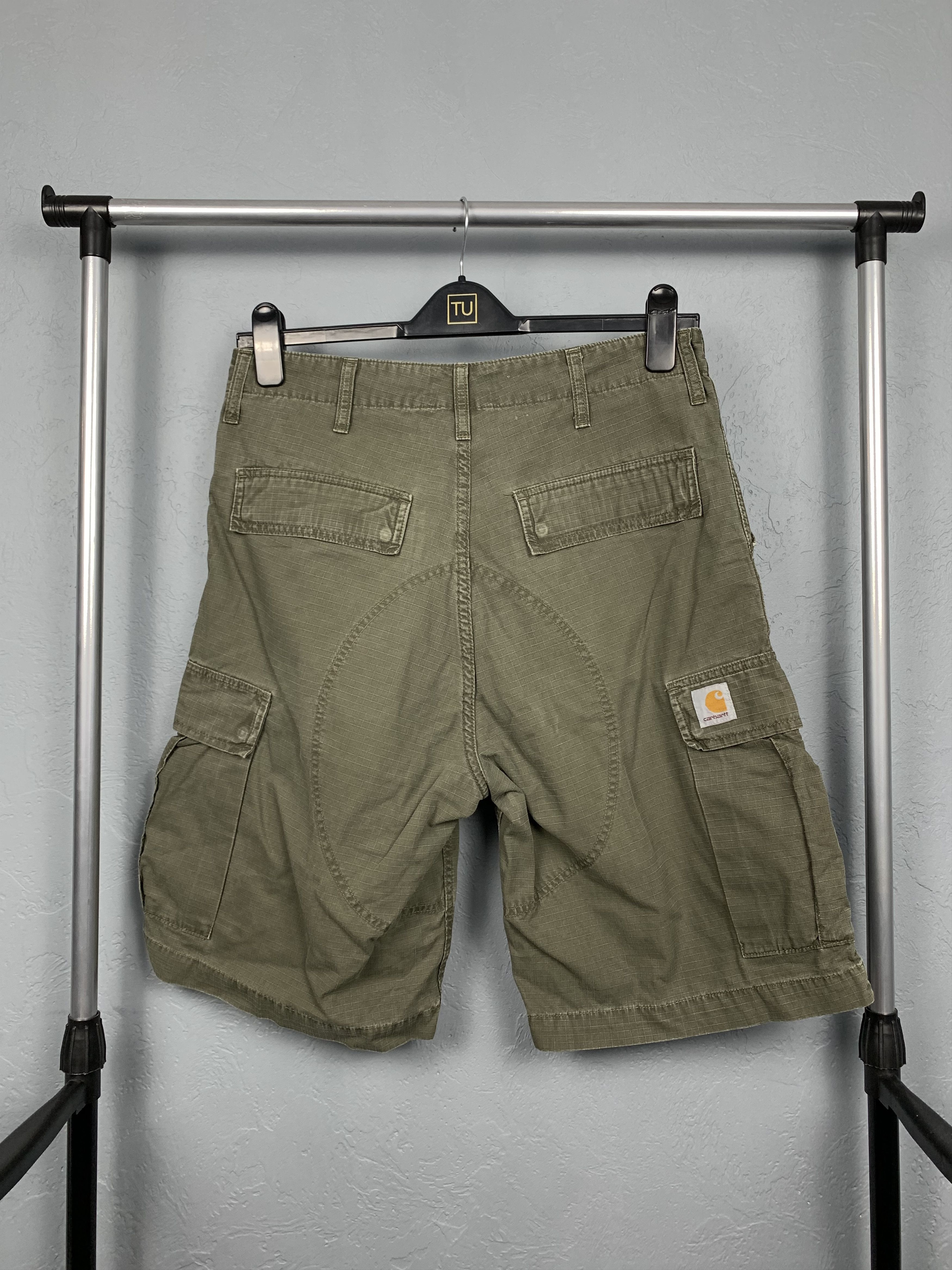 Carhartt × Carhartt Wip × Vintage Vintage Carhartt Cargo Bermuda Shorts Size US 31 - 1 Thumbnail