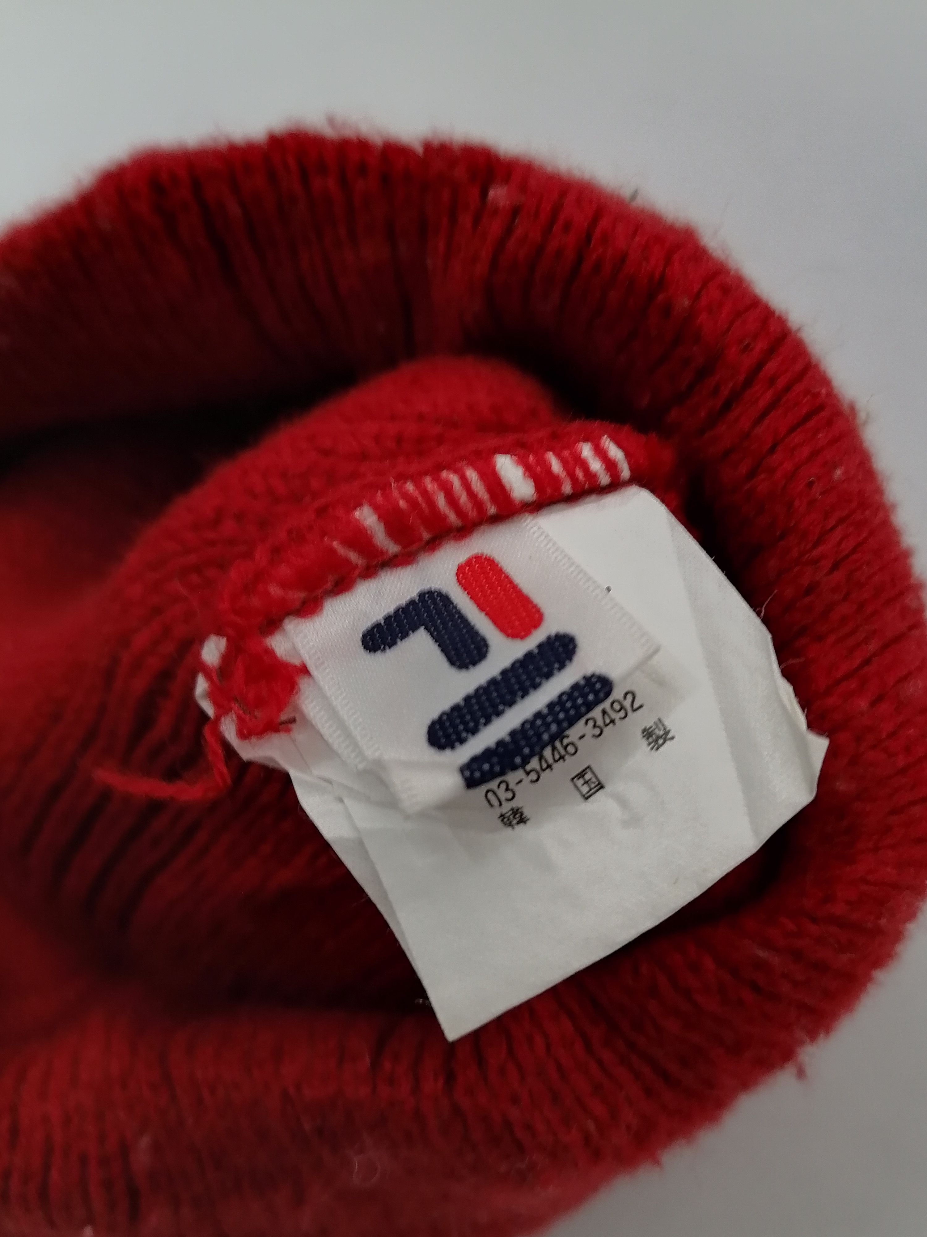 Fila × Vintage Fila Beanie Hat Size ONE SIZE - 5 Thumbnail