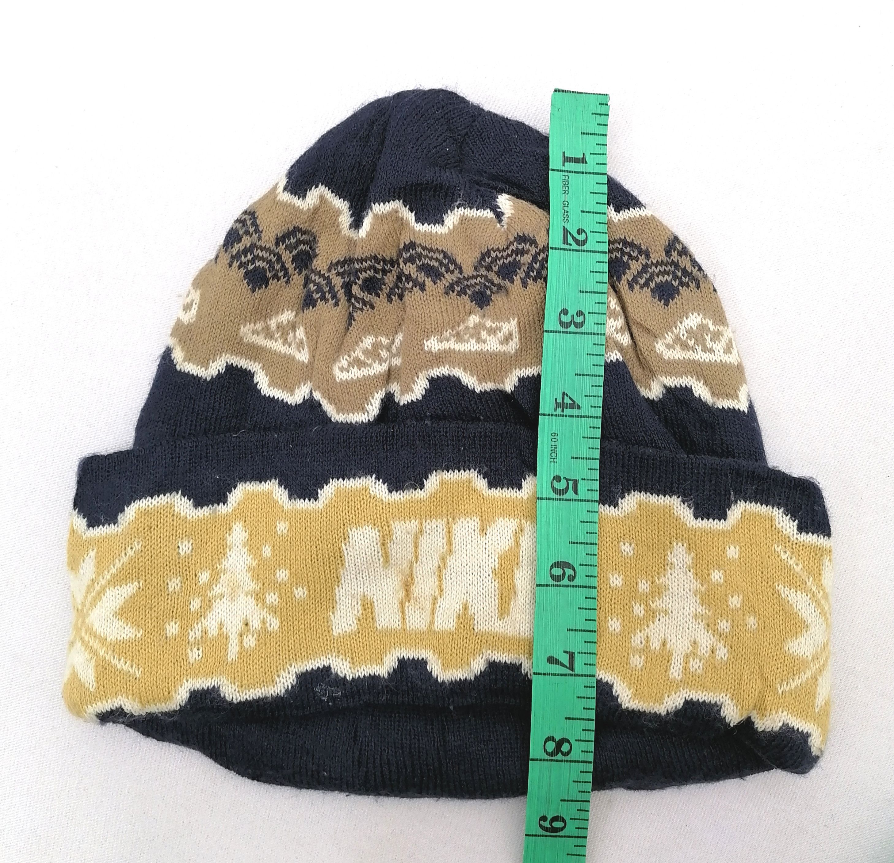 Nike × Vintage Nike Swoosh Cool Designs Beanie Hat Size ONE SIZE - 3 Thumbnail