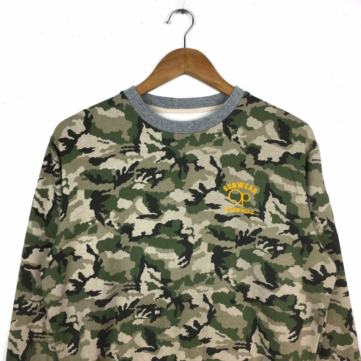 Ocean Pacific × Vintage Ocean Pacific OP Surfing Big Logo Camouflage Sweatshirt Size US M / EU 48-50 / 2 - 3 Thumbnail